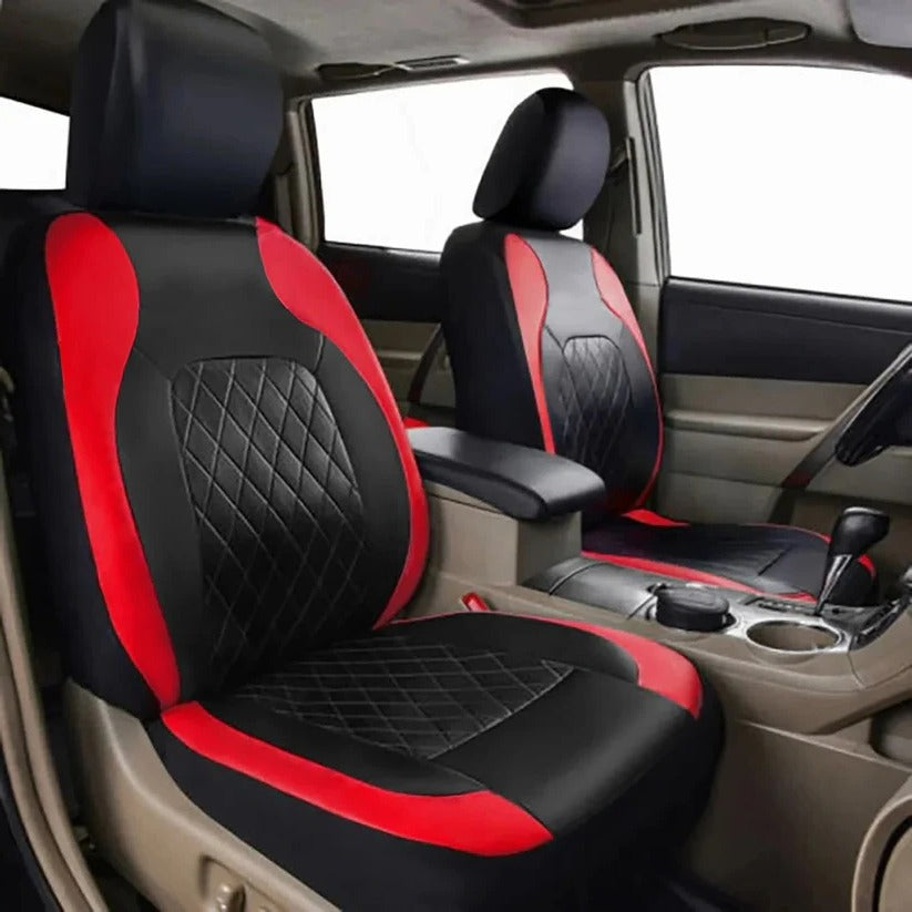 Housses de siège de voiture universelles en cuir PU imperméable, ensemble complet de 5 sièges pour voitures, SUV et camions