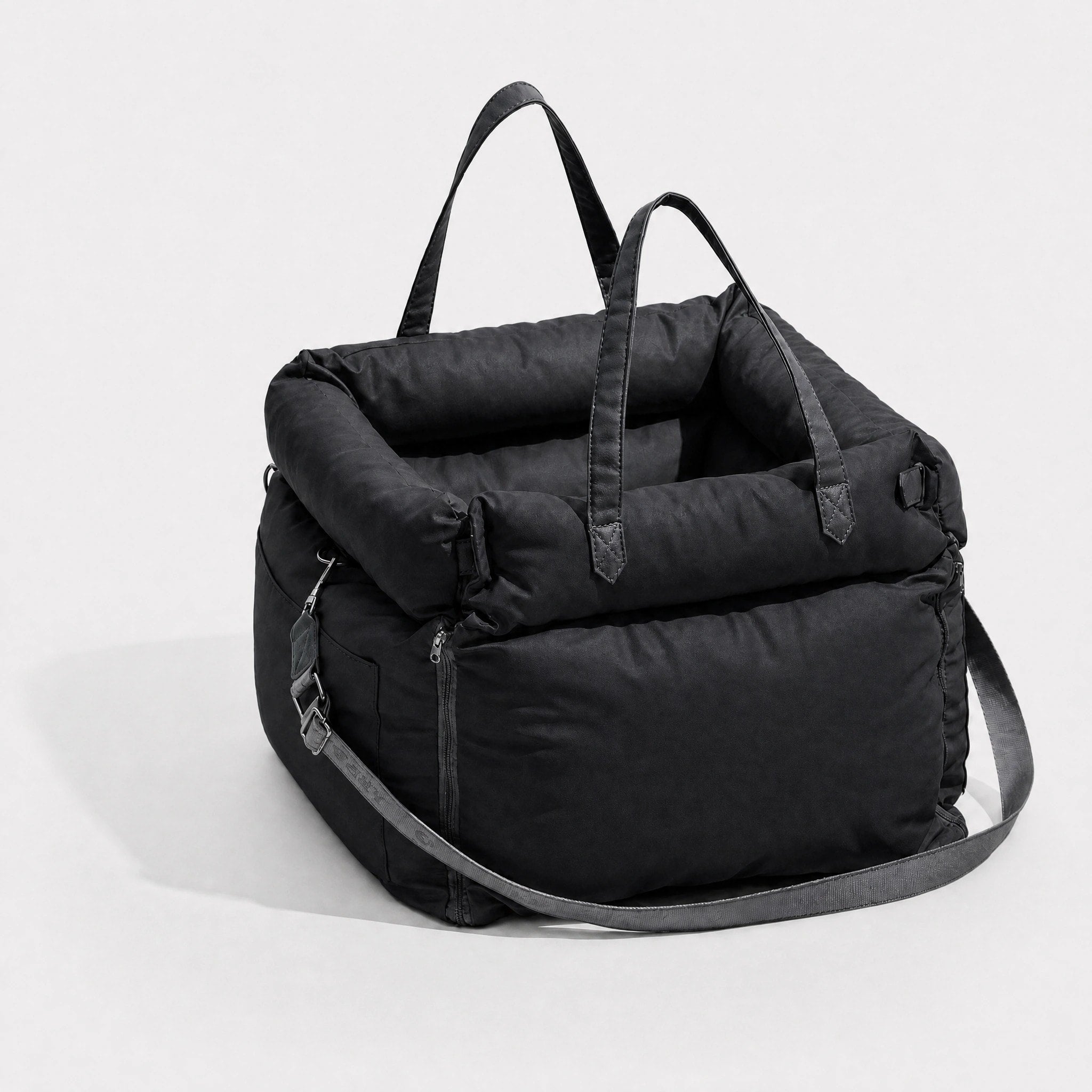 Siège auto imperméable pour chien avec système LATCH, laisse de sécurité et lit de voyage extensible