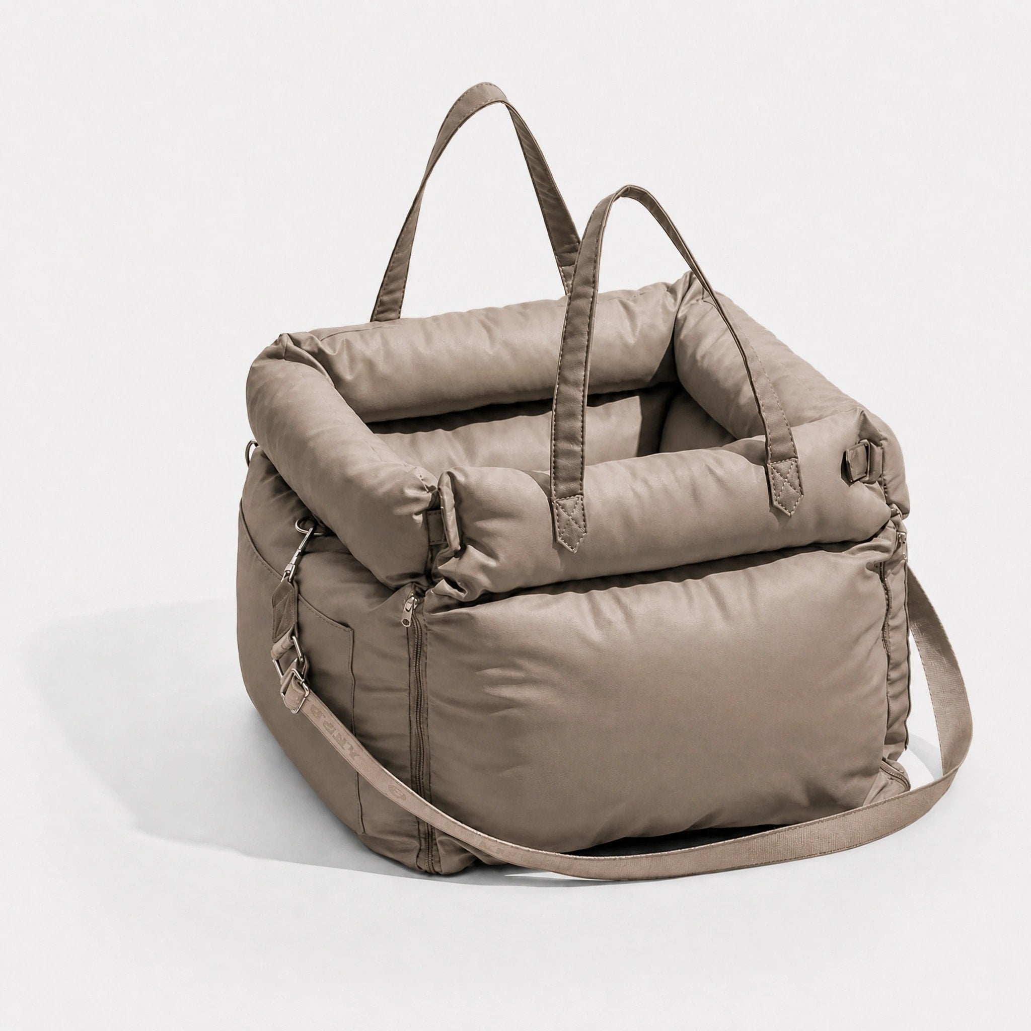 Siège auto imperméable pour chien avec système LATCH, laisse de sécurité et lit de voyage extensible