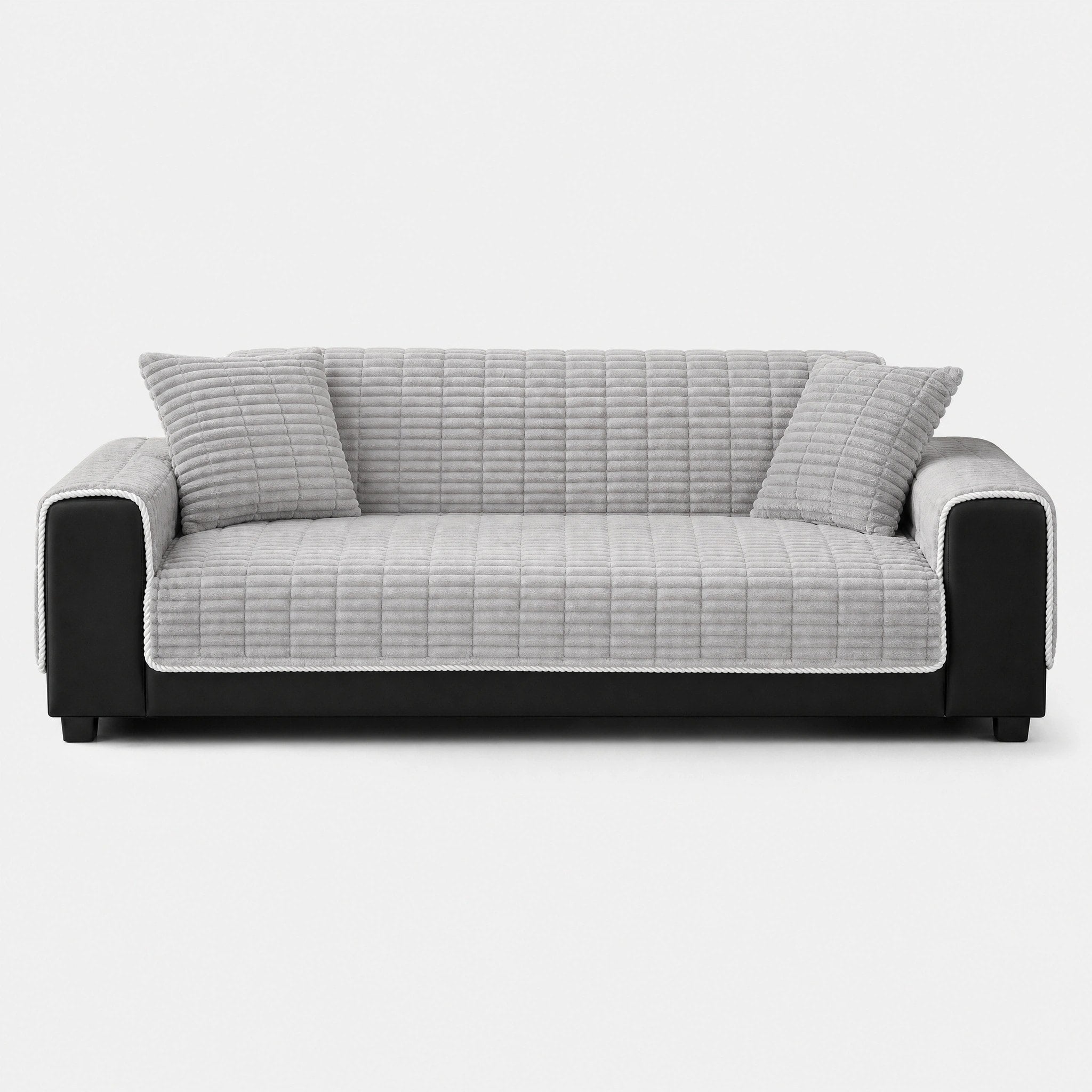 Housse de canapé en flanelle imperméable avec dos antidérapant pour fauteuils inclinables et canapés