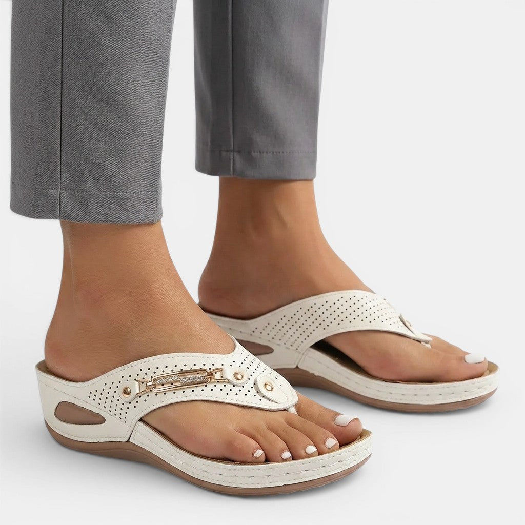 Sandalias ligeras ajustables para mujer | Calzado casual cómodo para uso diario