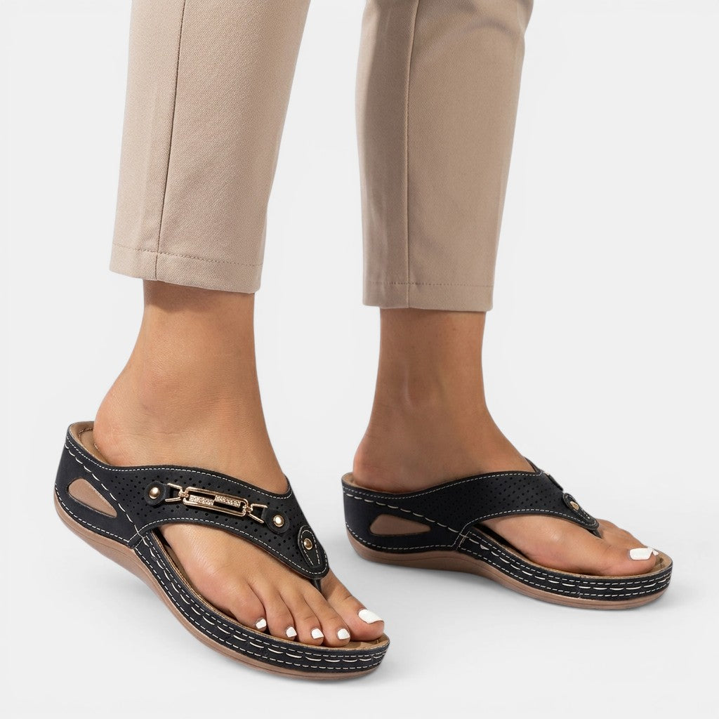 Sandalias ligeras ajustables para mujer | Calzado casual cómodo para uso diario