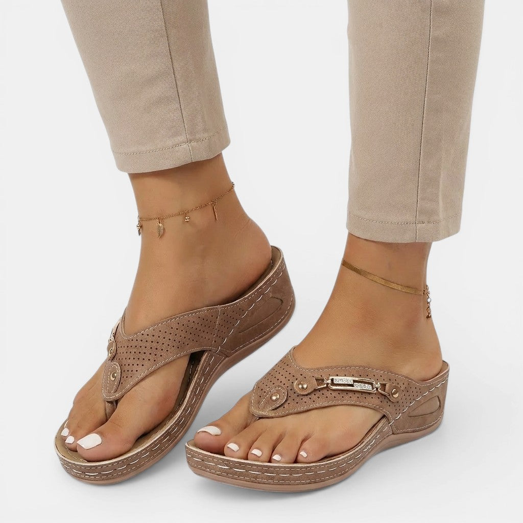 Sandalias ligeras ajustables para mujer | Calzado casual cómodo para uso diario