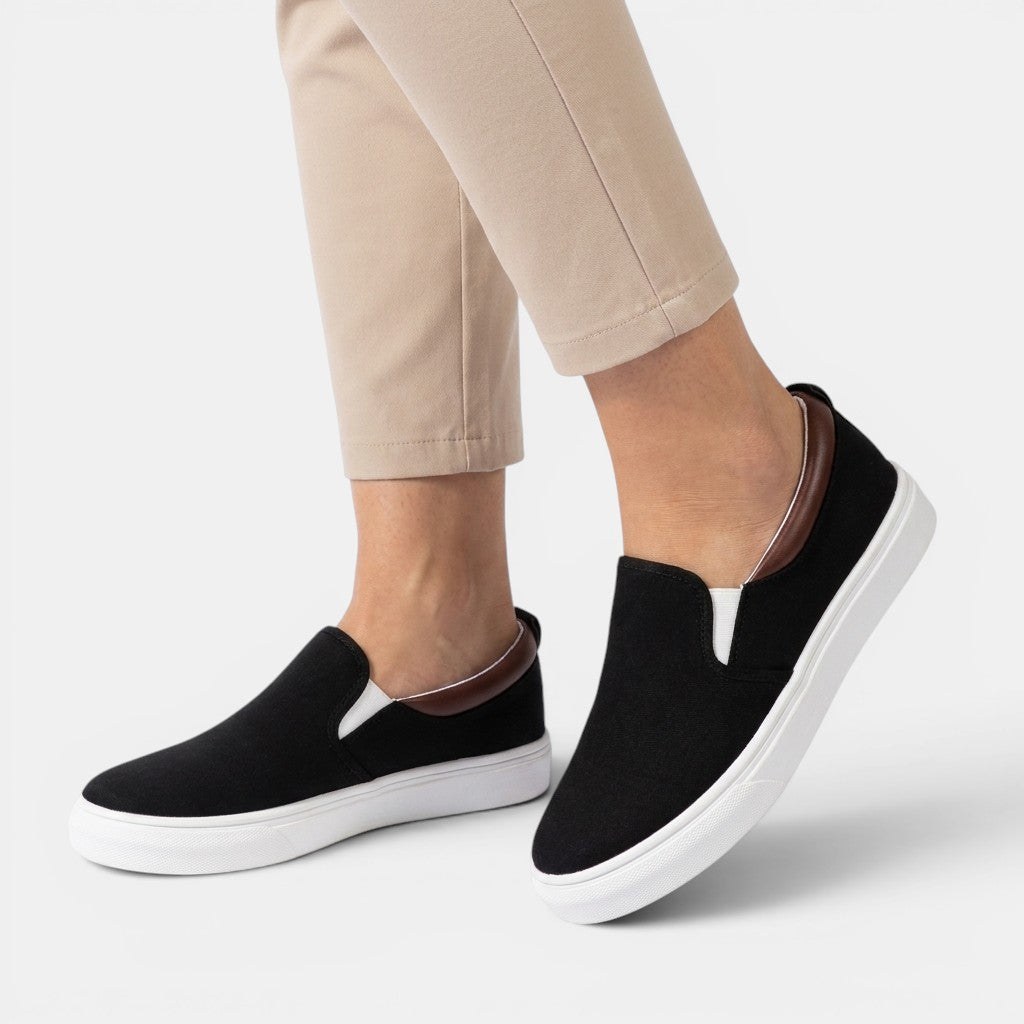Womens Breathable Fabric Slip-On Shoes | Chic Casual Comfort Footwear 3