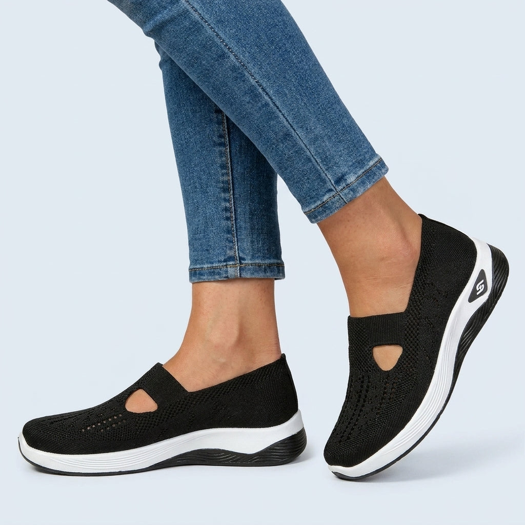 Womens Breathable Fabric Slip-On Shoes | Comfortable Supportive Orthopedic Footwear 5