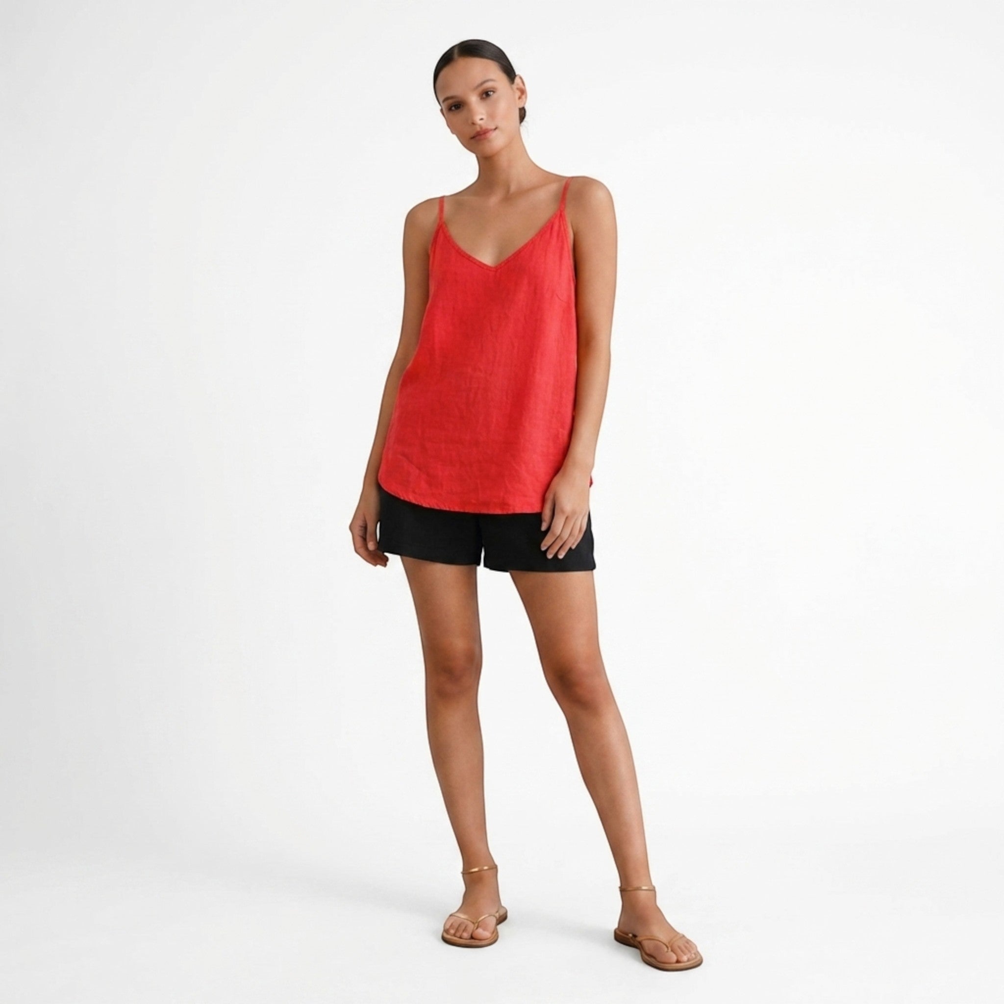 Womens Breathable Linen Tank Top | Relaxed Fit Spring & Summer Essential 14
