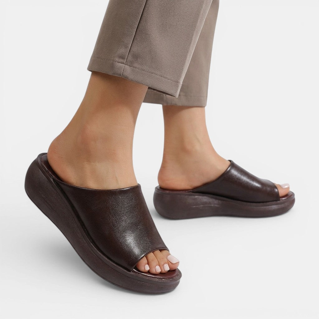 Womens Cushioned Synthetic Slide Sandals | Elegant Comfortable Summer Footwear 5