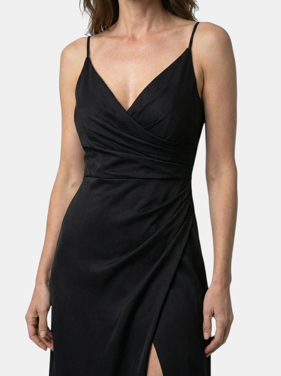 Women's Draped Cowl Neck Maxi Dress | Refined Wedding Guest Style