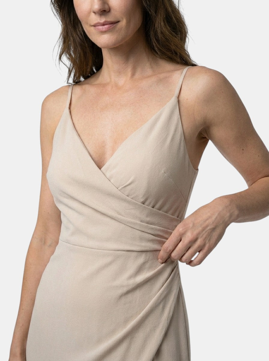 Women's Draped Cowl Neck Maxi Dress | Refined Wedding Guest Style