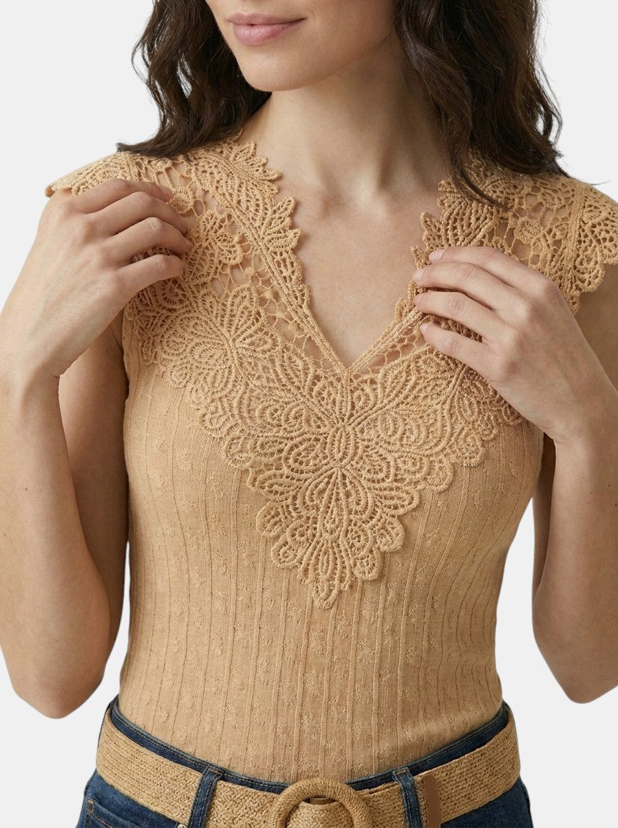Womens Elegant Embroidered V-Neck Top | Relaxed Fit Smart-Casual Blouse for Spring Summer 8