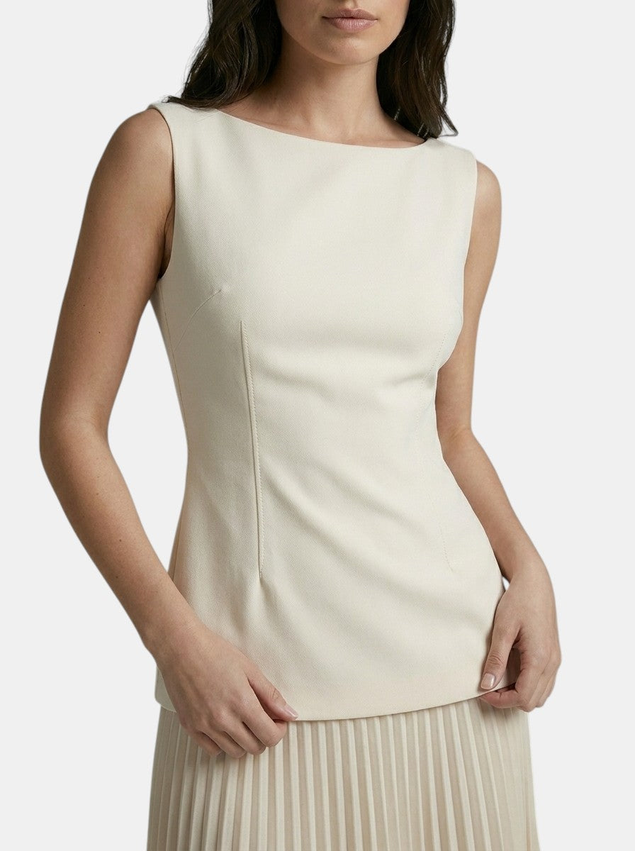 Robe longue plissée élégante pour femme | Robe de soirée d'été chic sans manches