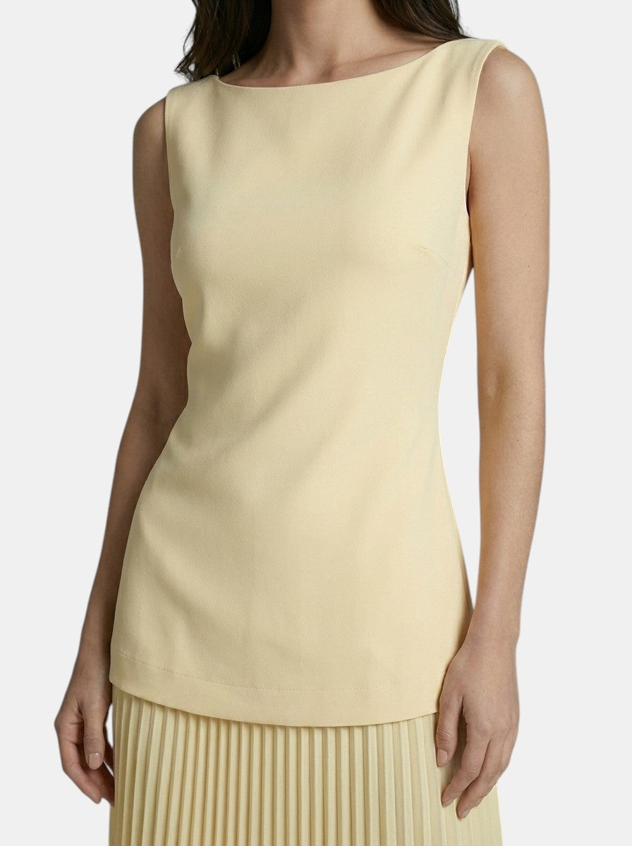 Robe longue plissée élégante pour femme | Robe de soirée d'été chic sans manches