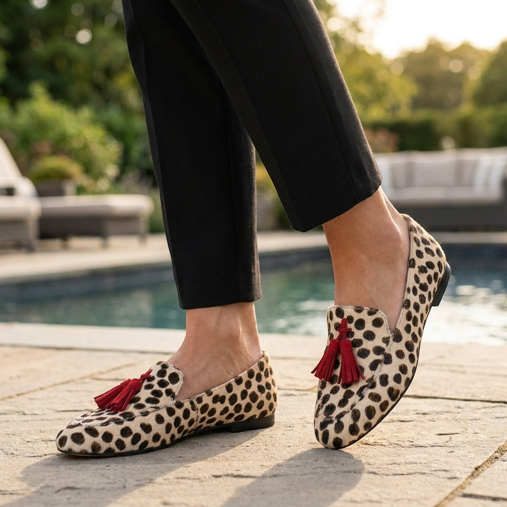 Womens Ergonomic Leather Loafers | Comfortable Orthopedic Slip-On Shoes 1