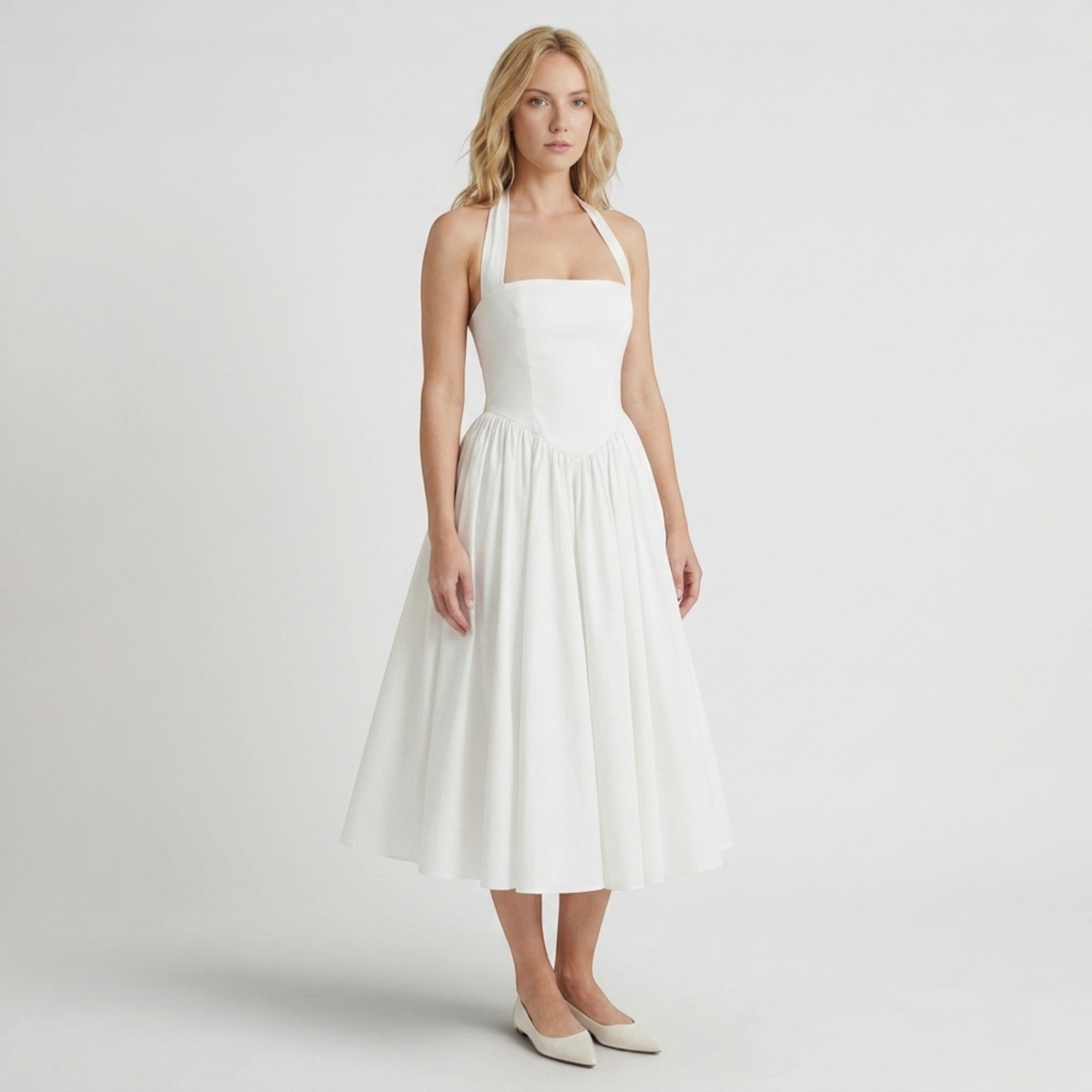 Robe midi à fleurs pour femmes | Robe de cocktail d'été élégante pour occasions spéciales