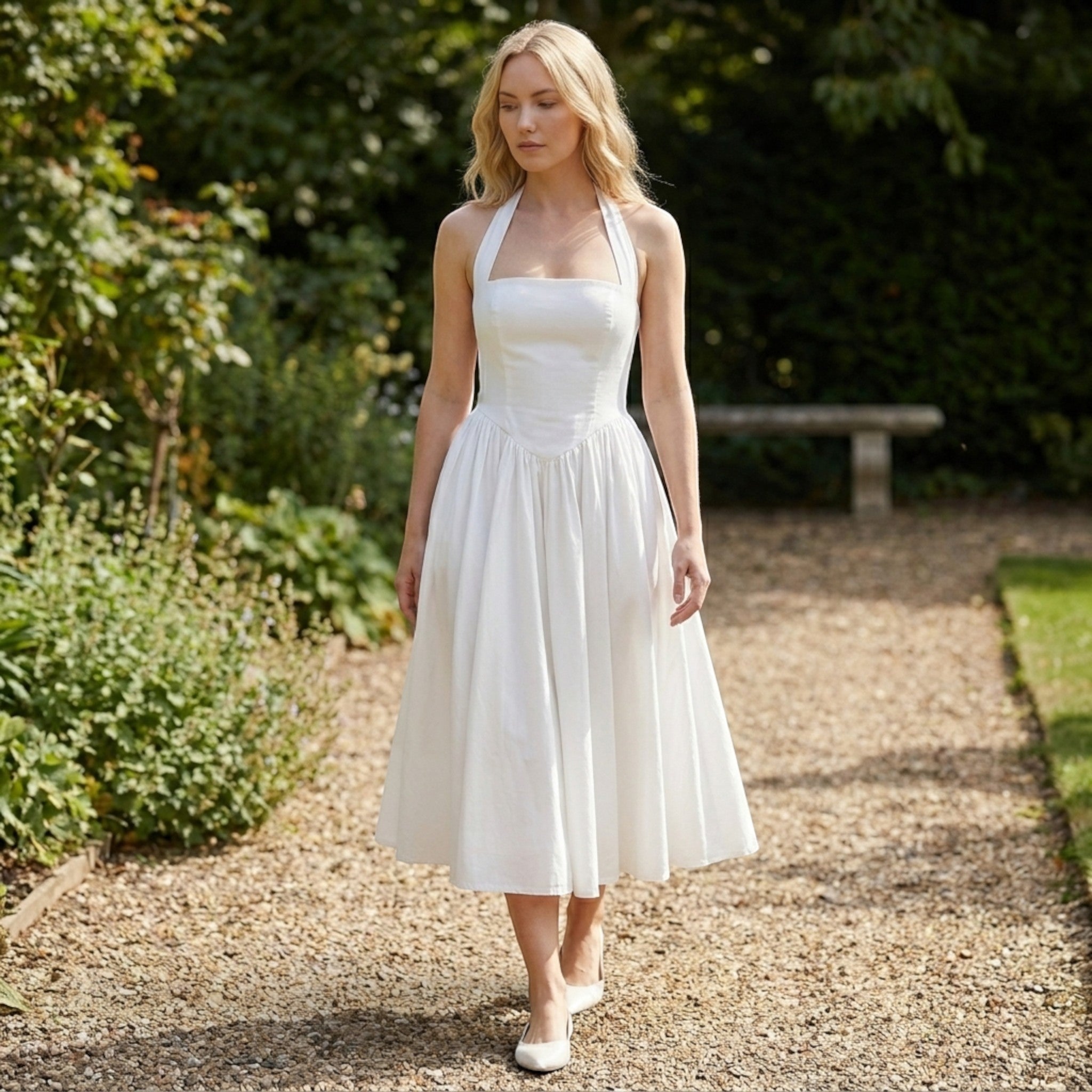 Robe midi à fleurs pour femmes | Robe de cocktail d'été élégante pour occasions spéciales