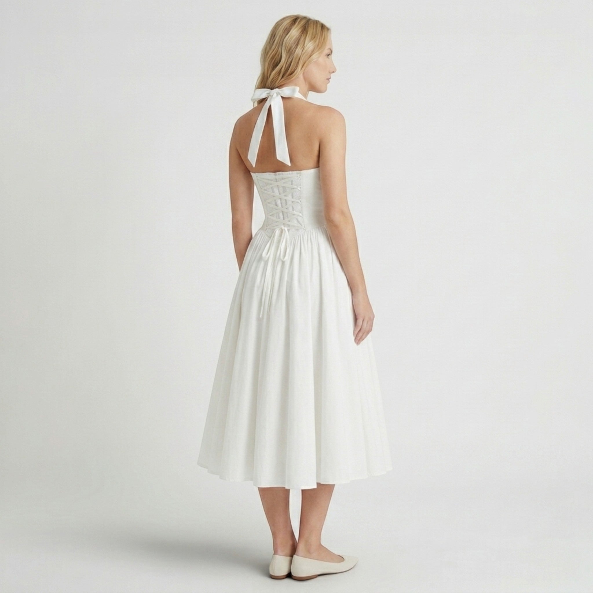 Robe midi à fleurs pour femmes | Robe de cocktail d'été élégante pour occasions spéciales