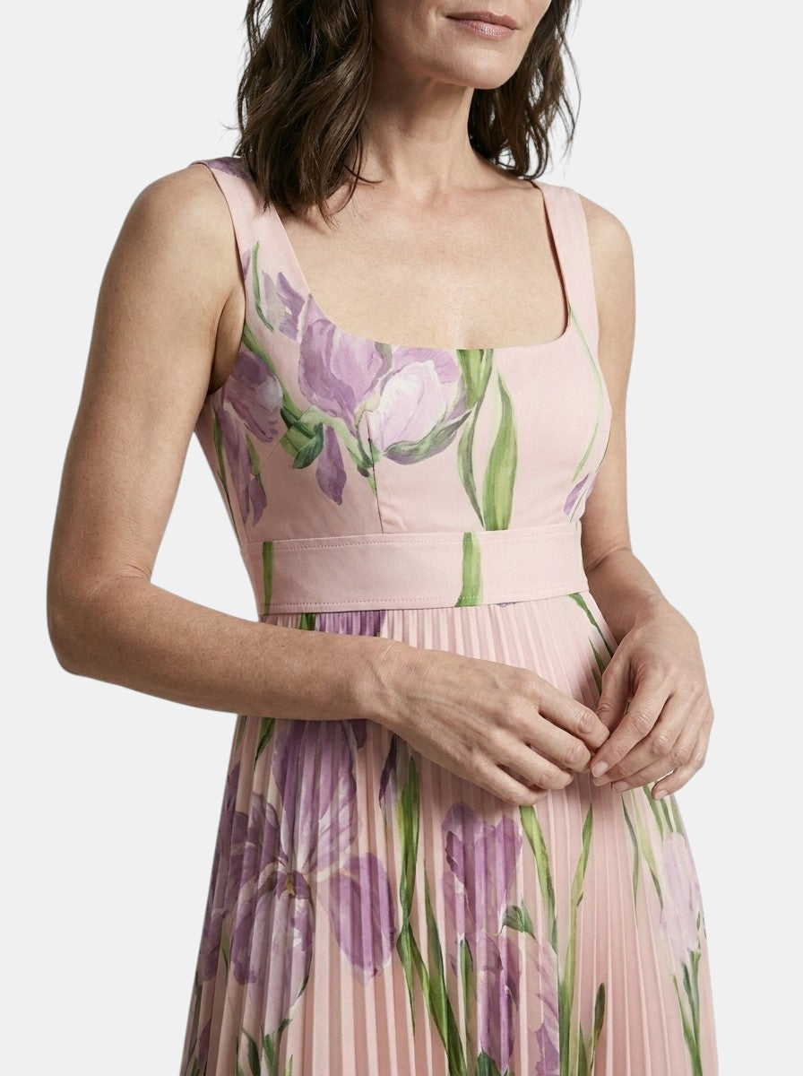 Womens Floral Print Maxi Dress | Elegant Sleeveless A-Line Summer Dress 11