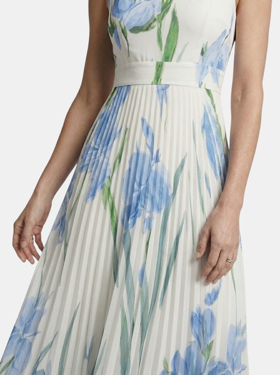 Womens Floral Print Maxi Dress | Elegant Sleeveless A-Line Summer Dress 5