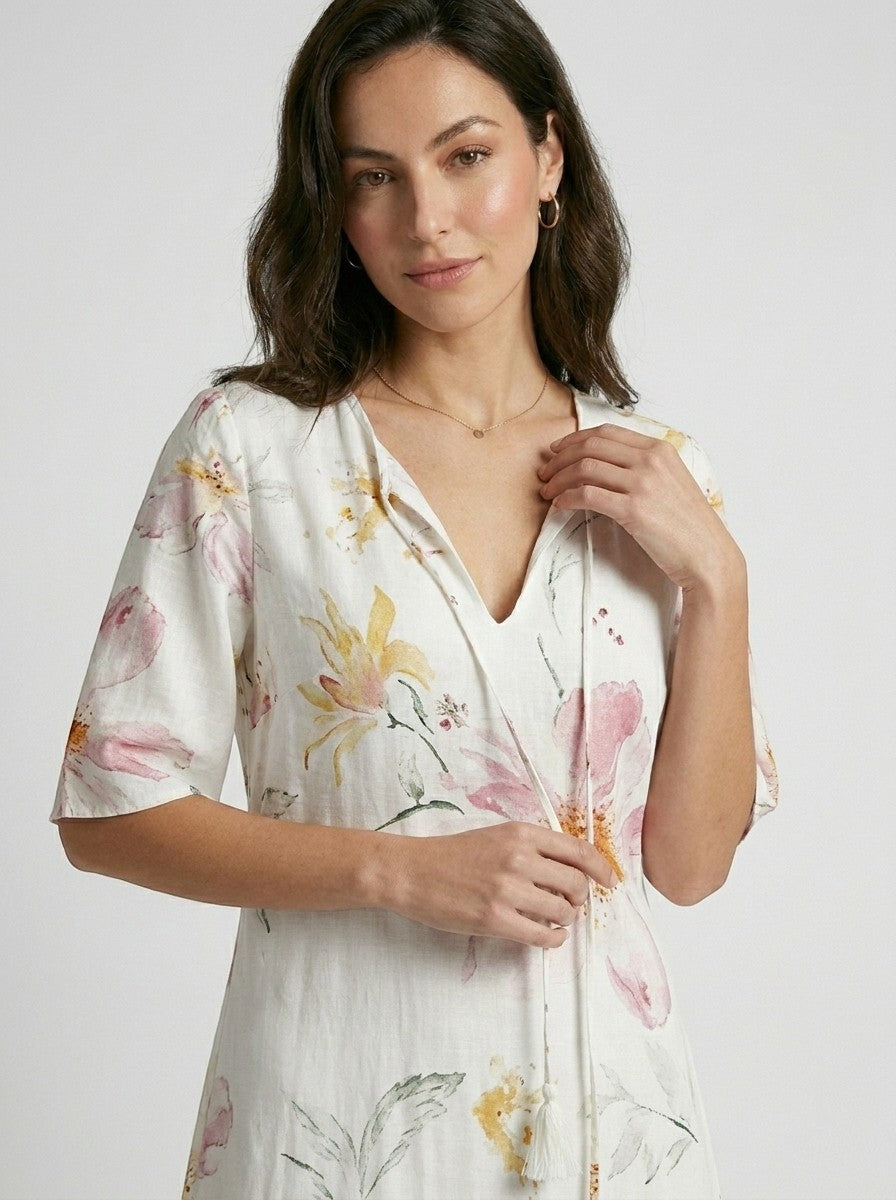 Robe longue bohème légère pour femme | Style estival vintage élégant