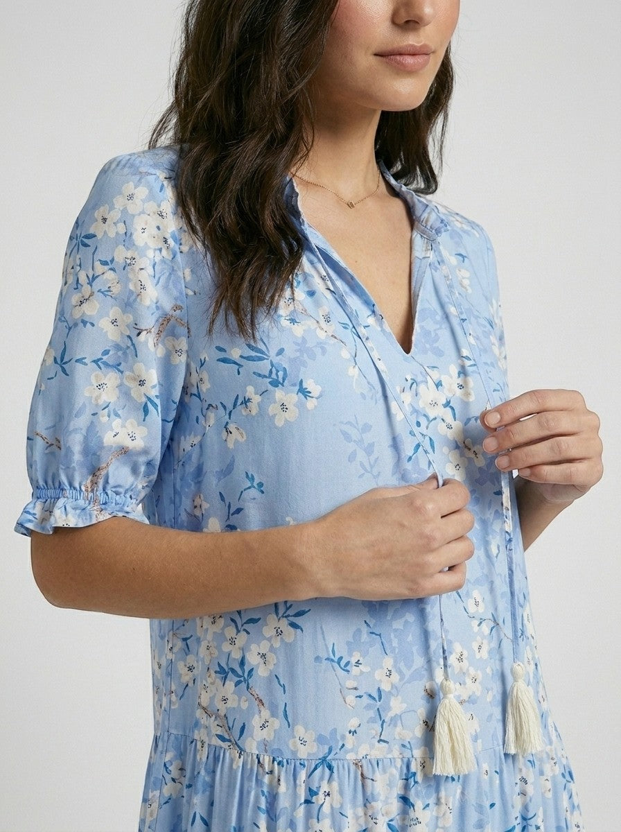 Robe longue bohème légère pour femme | Style estival vintage élégant