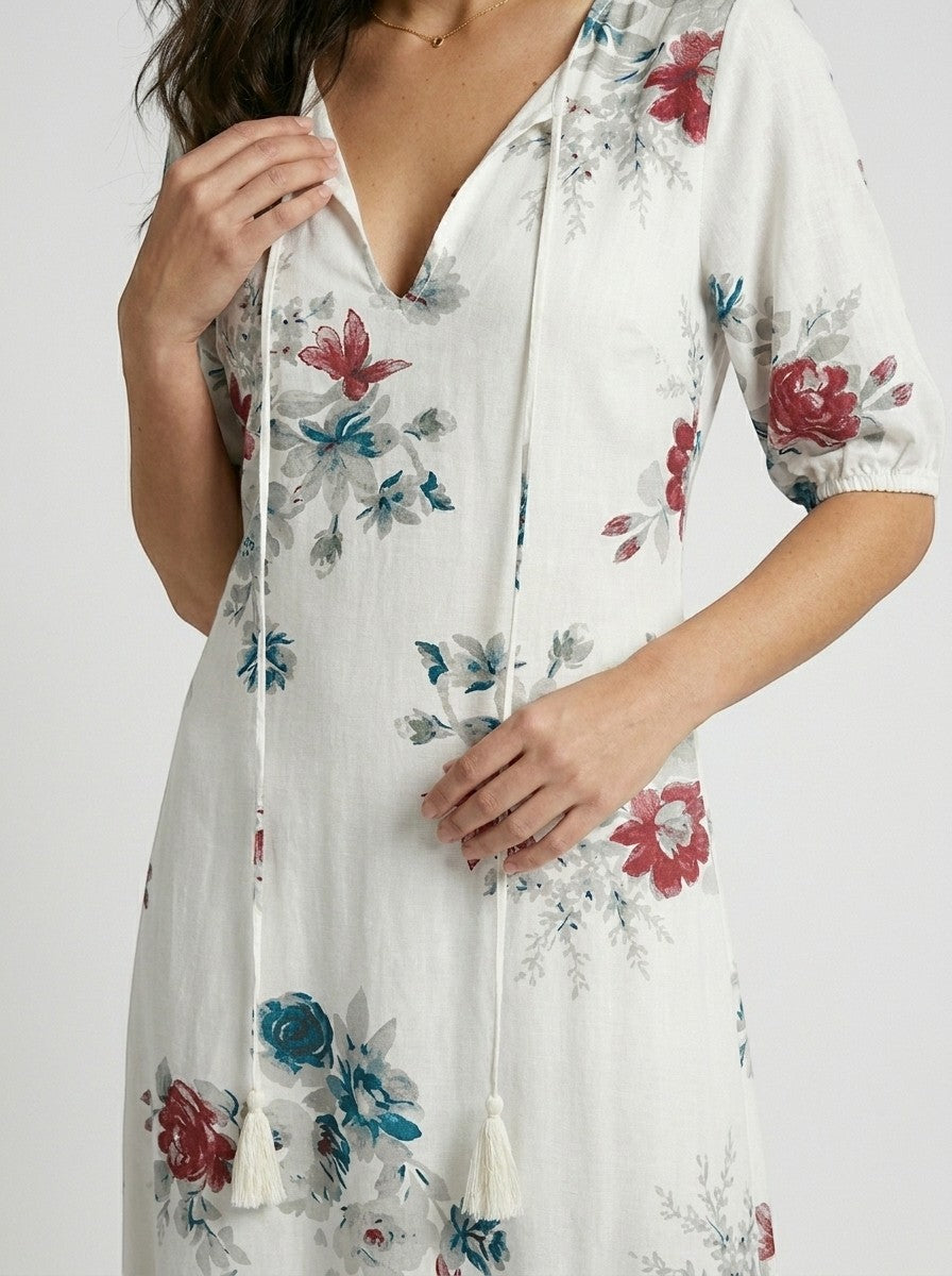 Robe longue bohème légère pour femme | Style estival vintage élégant