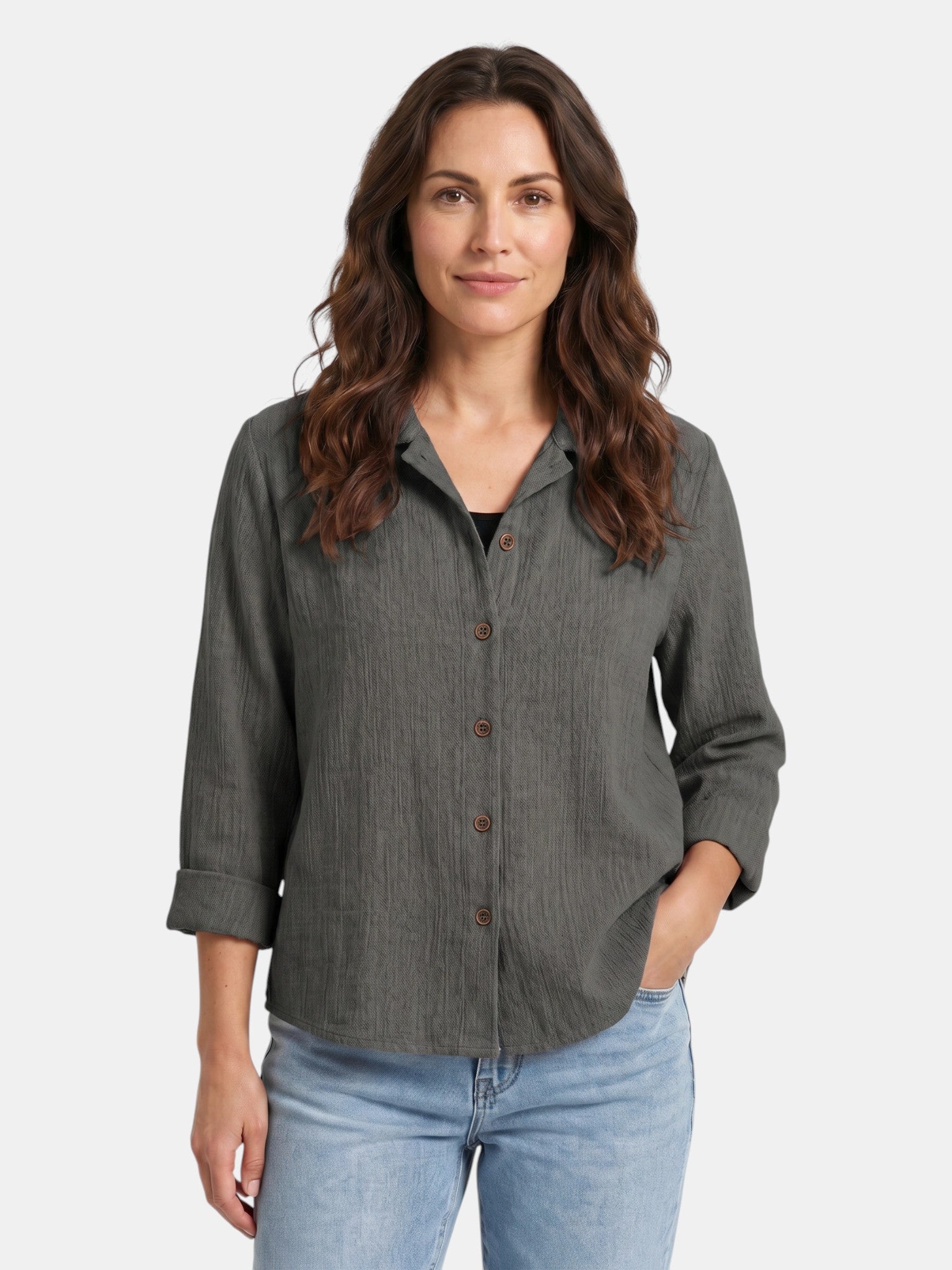 Canotta leggera da donna in misto cotone | Strato estivo casual e comodo