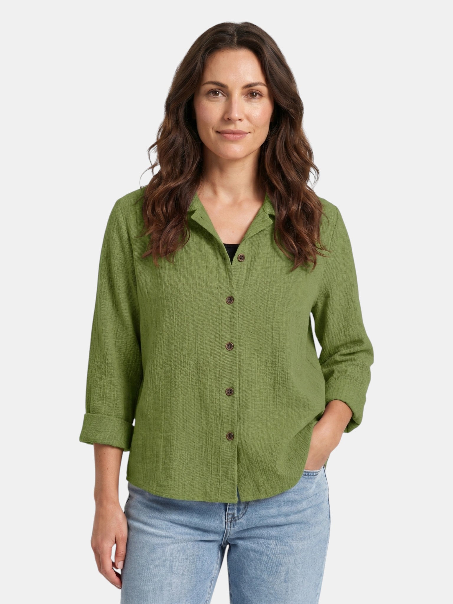 Canotta leggera da donna in misto cotone | Strato estivo casual e comodo