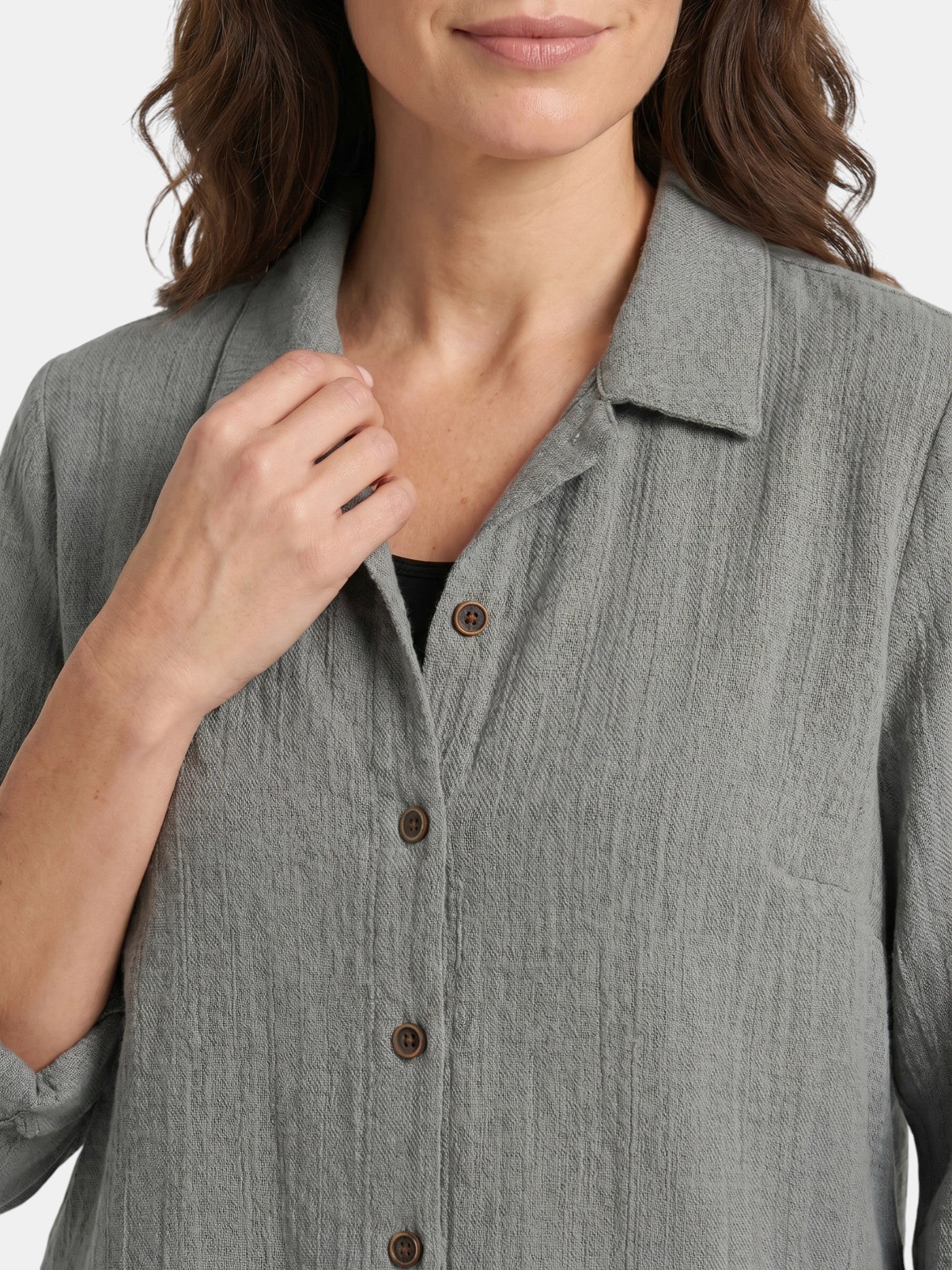 Canotta leggera da donna in misto cotone | Strato estivo casual e comodo