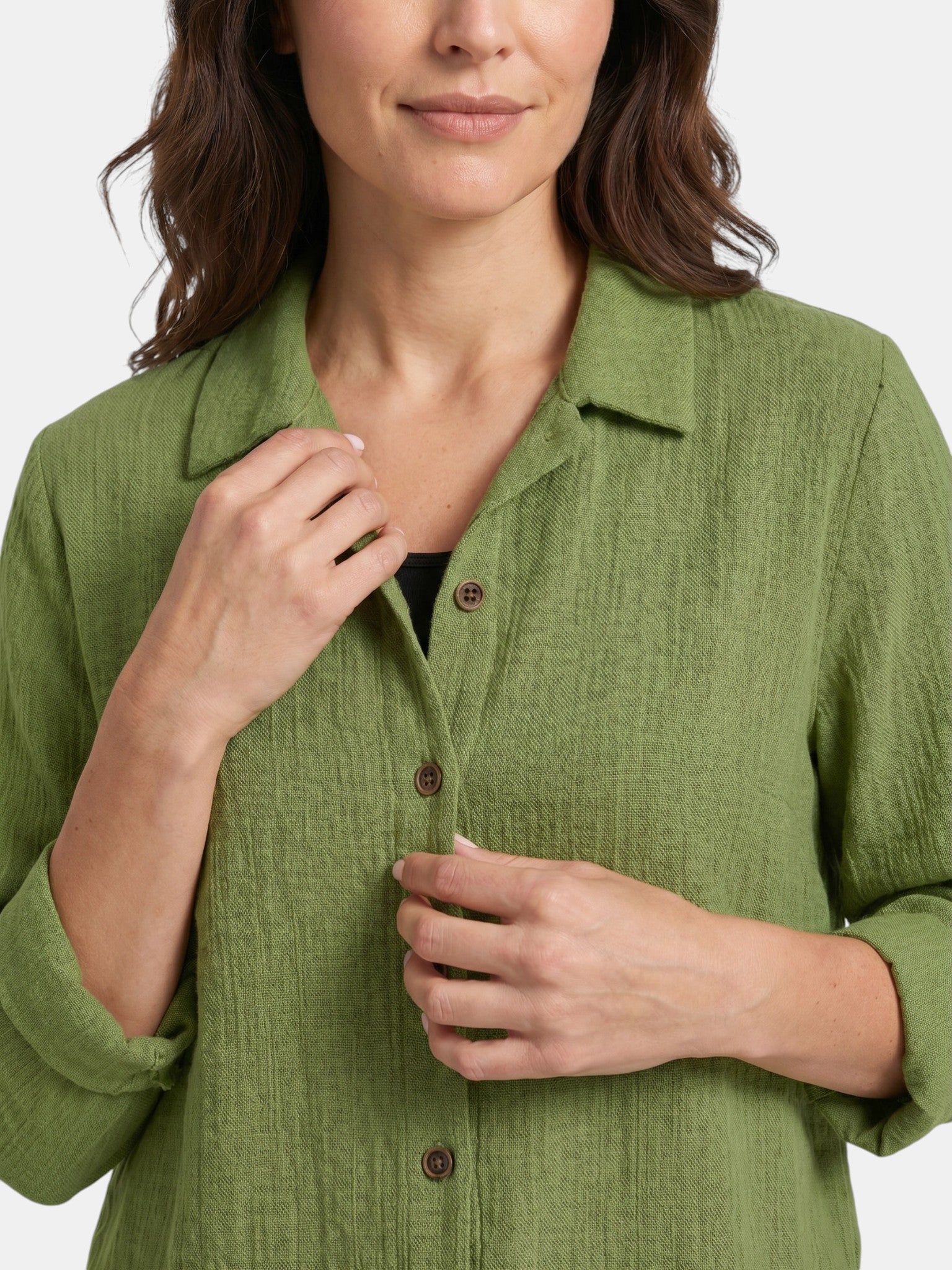 Canotta leggera da donna in misto cotone | Strato estivo casual e comodo