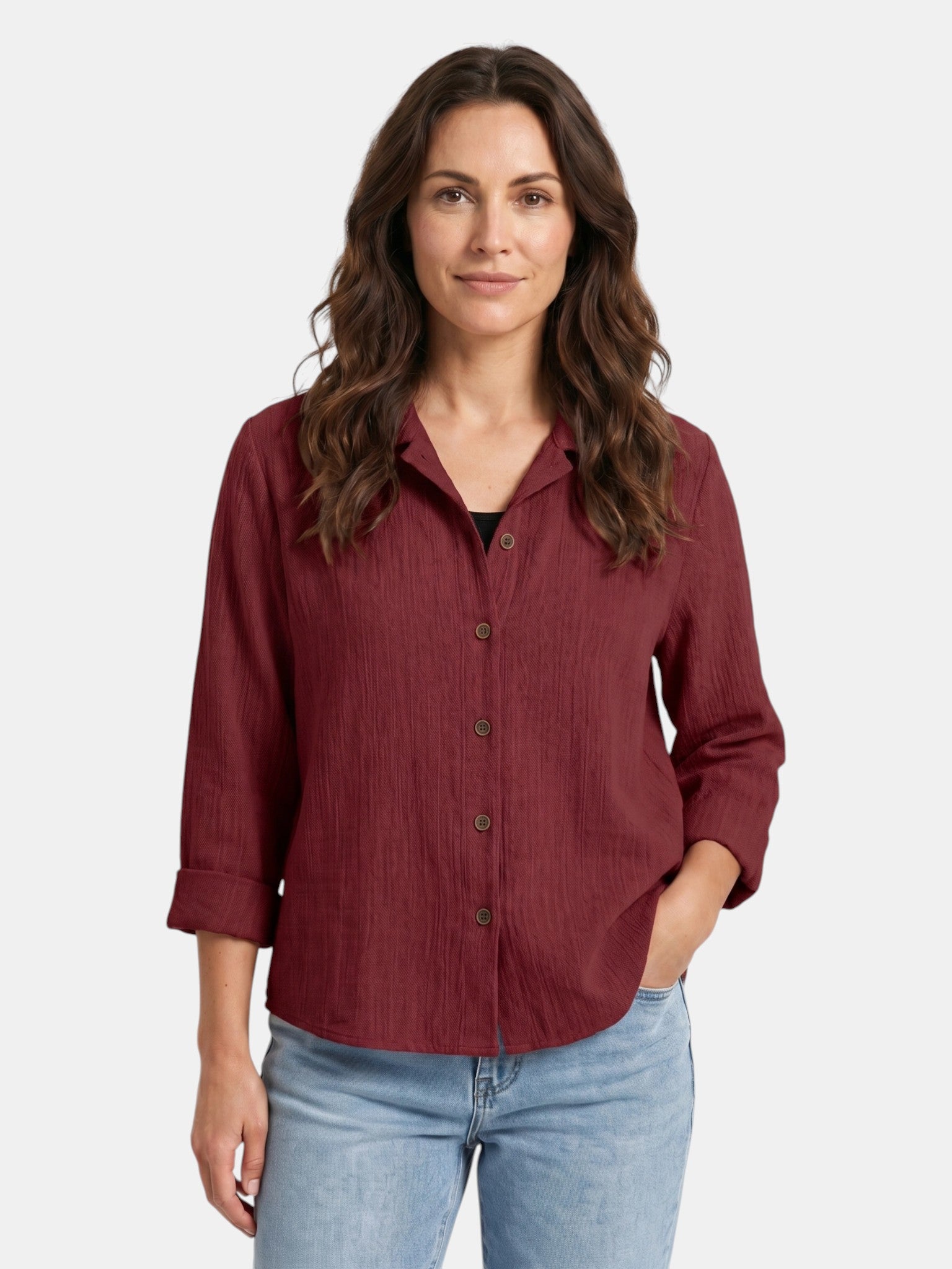 Canotta leggera da donna in misto cotone | Strato estivo casual e comodo