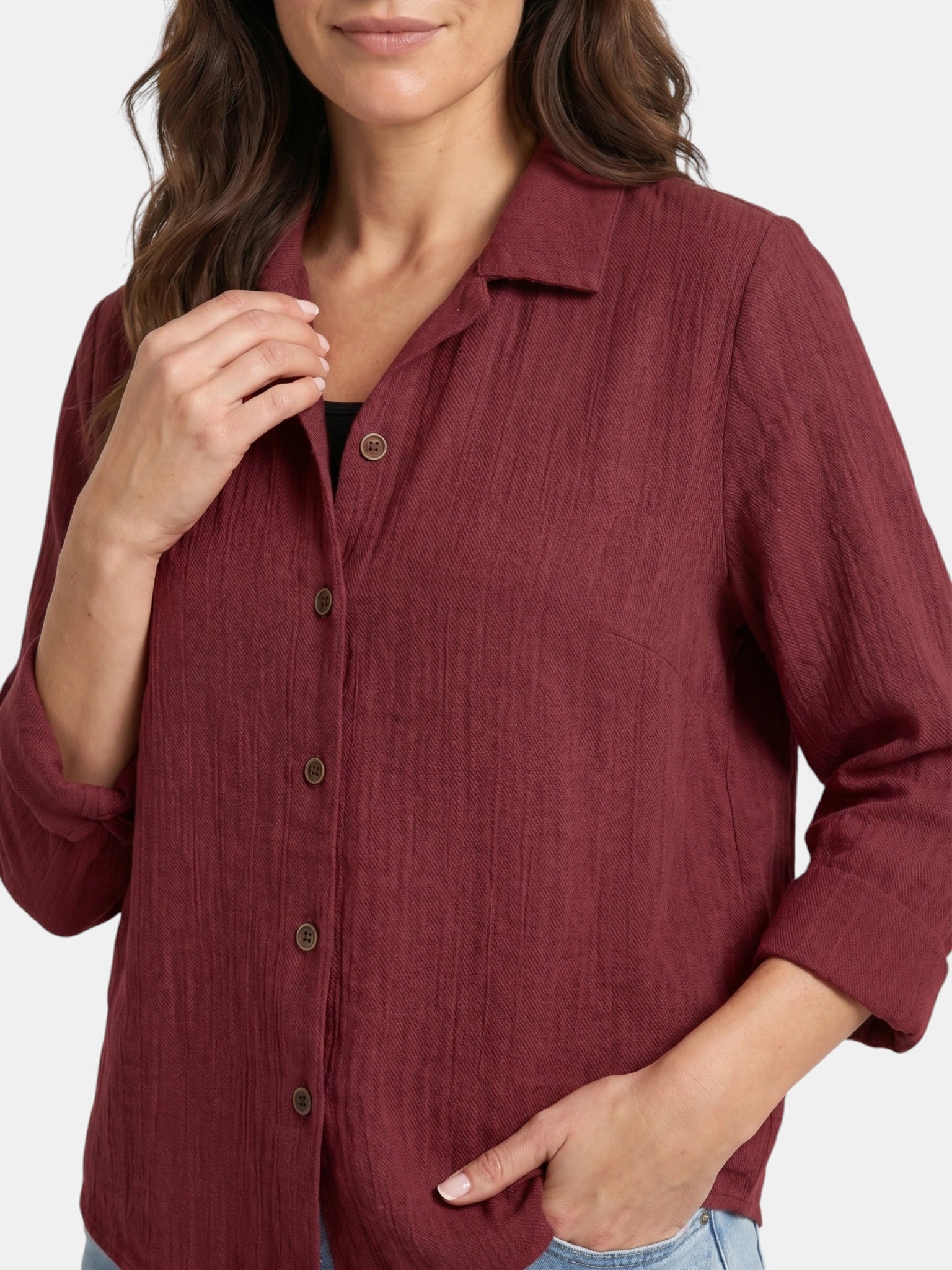 Canotta leggera da donna in misto cotone | Strato estivo casual e comodo