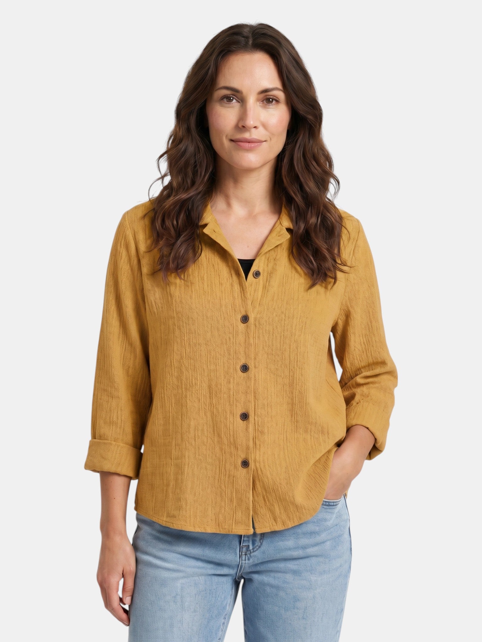 Canotta leggera da donna in misto cotone | Strato estivo casual e comodo