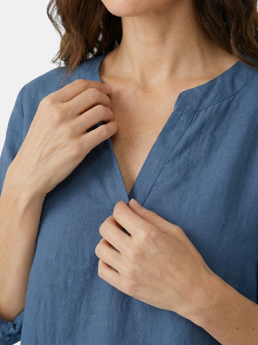 Canotta leggera da donna in misto cotone | Maglietta estiva a vestibilità comoda