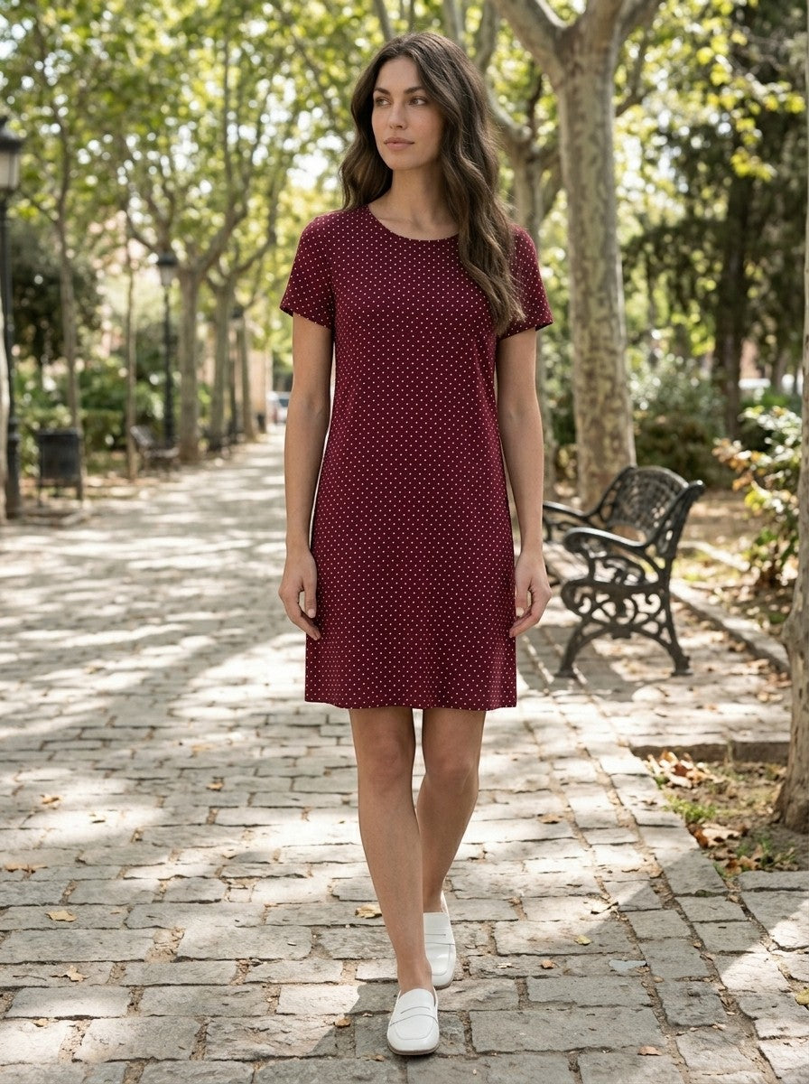 Women's Lightweight Cotton Summer Dress | Elegant Boho Chic Flowy Style
