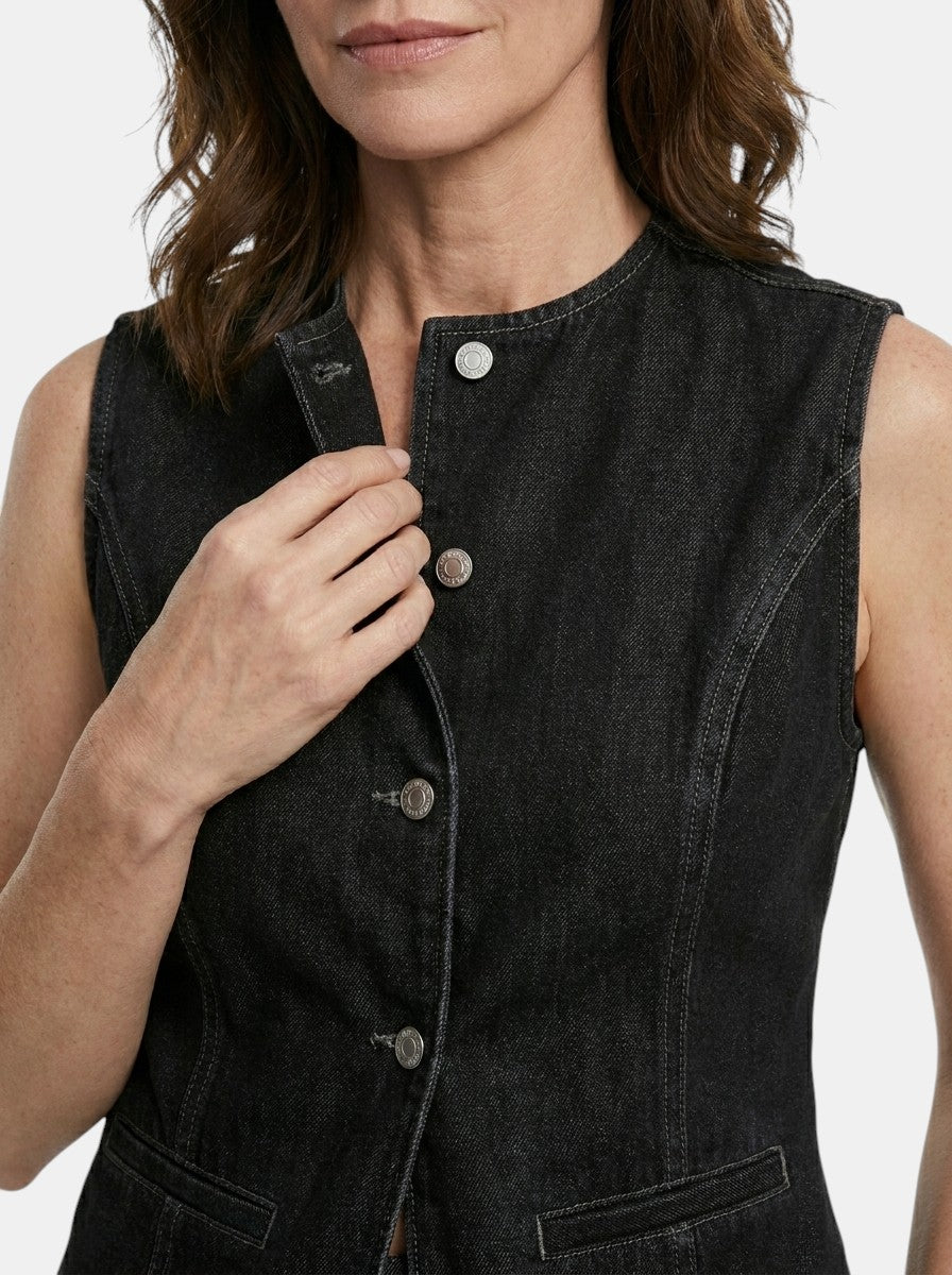 Women's Lightweight Denim Co-Ord Set | Relaxed Fit Sleeveless Summer Outfit