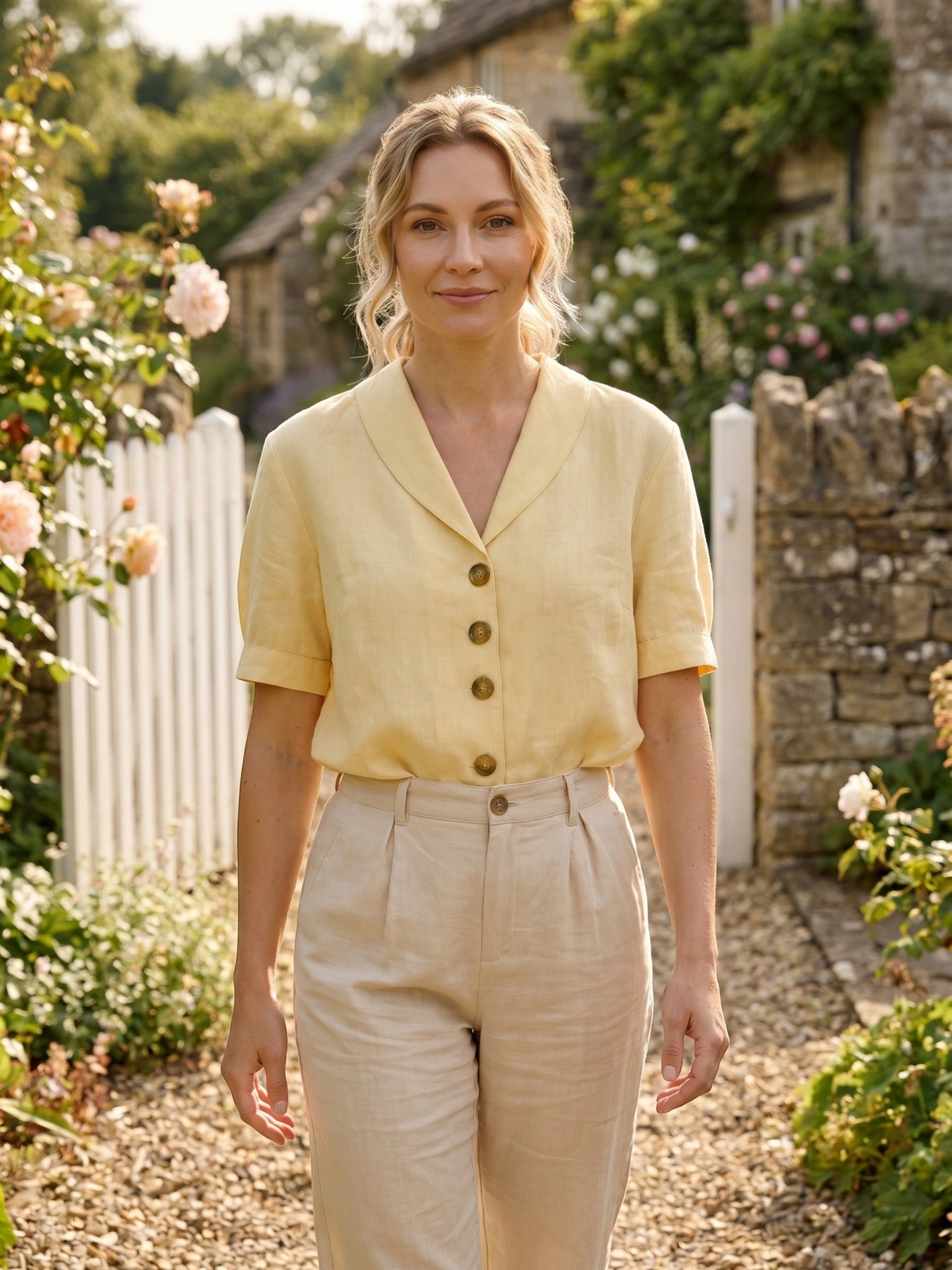 Women's Lightweight Draped Blouse | Elegant Wrap Design Summer Top