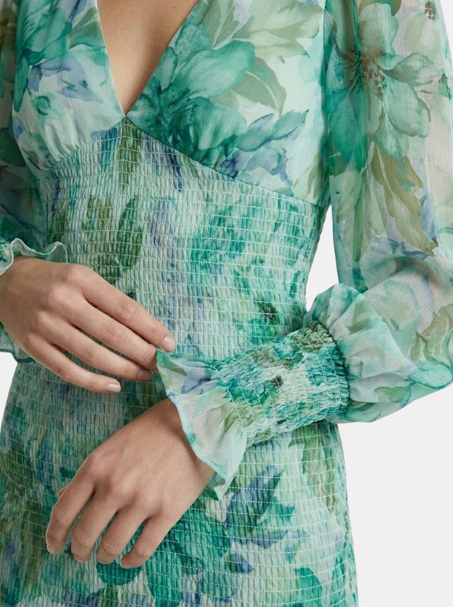 Robe d'été légère à fleurs pour femme | Coupe fluide élégante pour occasions spéciales