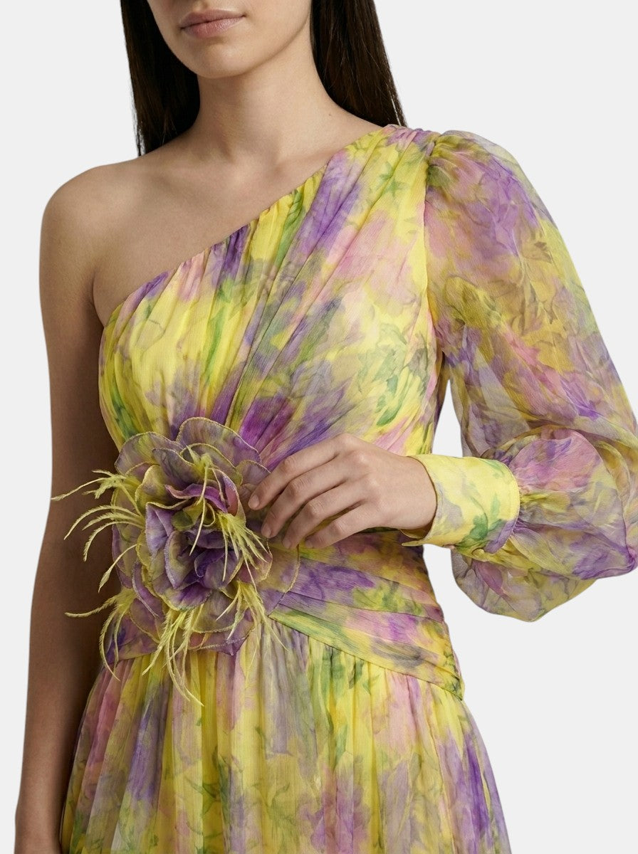 Abito avvolgente leggero da donna con spacco | Elegante abito da sera per occasioni formali