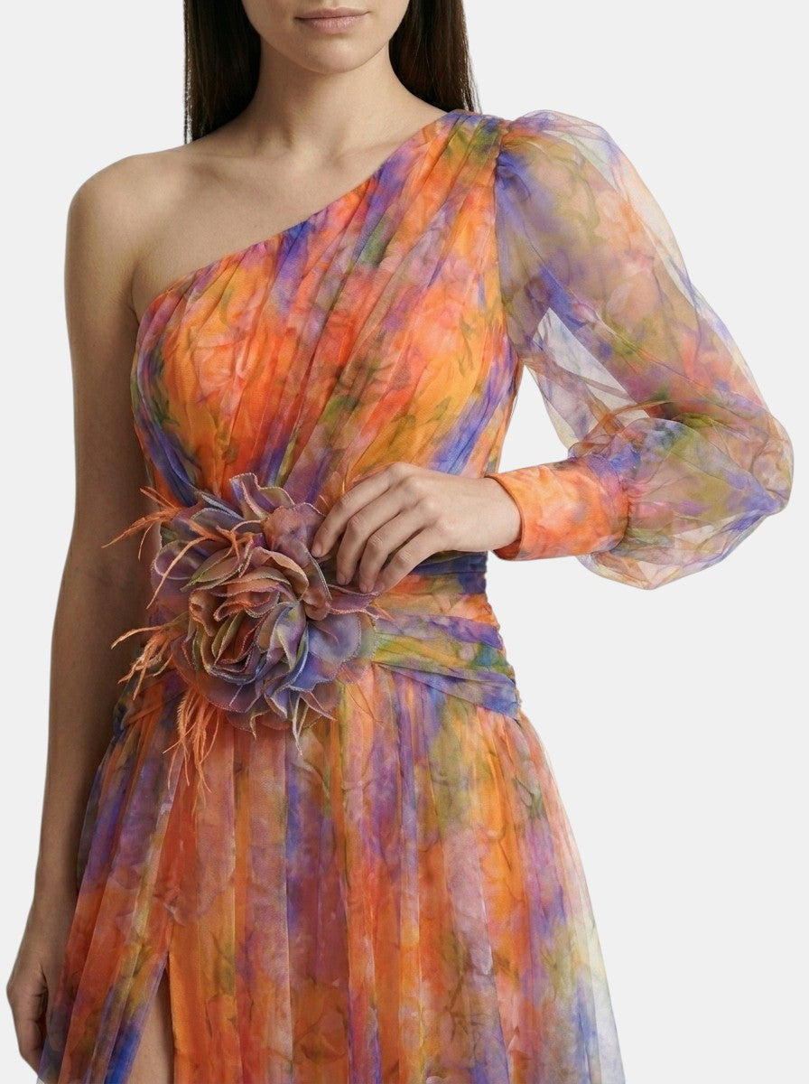 Abito avvolgente leggero da donna con spacco | Elegante abito da sera per occasioni formali