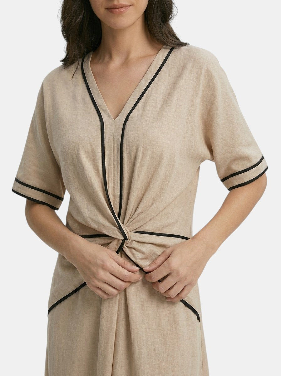 Robe maxi d'été légère rayée pour femme | Coupe élégante et confortable pour un style sans effort