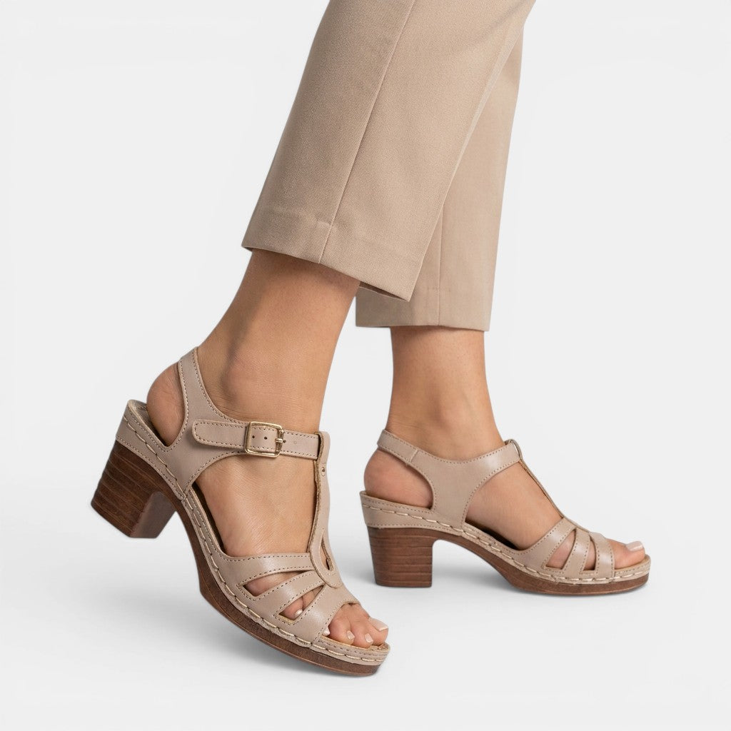 Womens Premium Minimalist Block Heel Sandals | Elegant Comfortable Summer Footwear 8