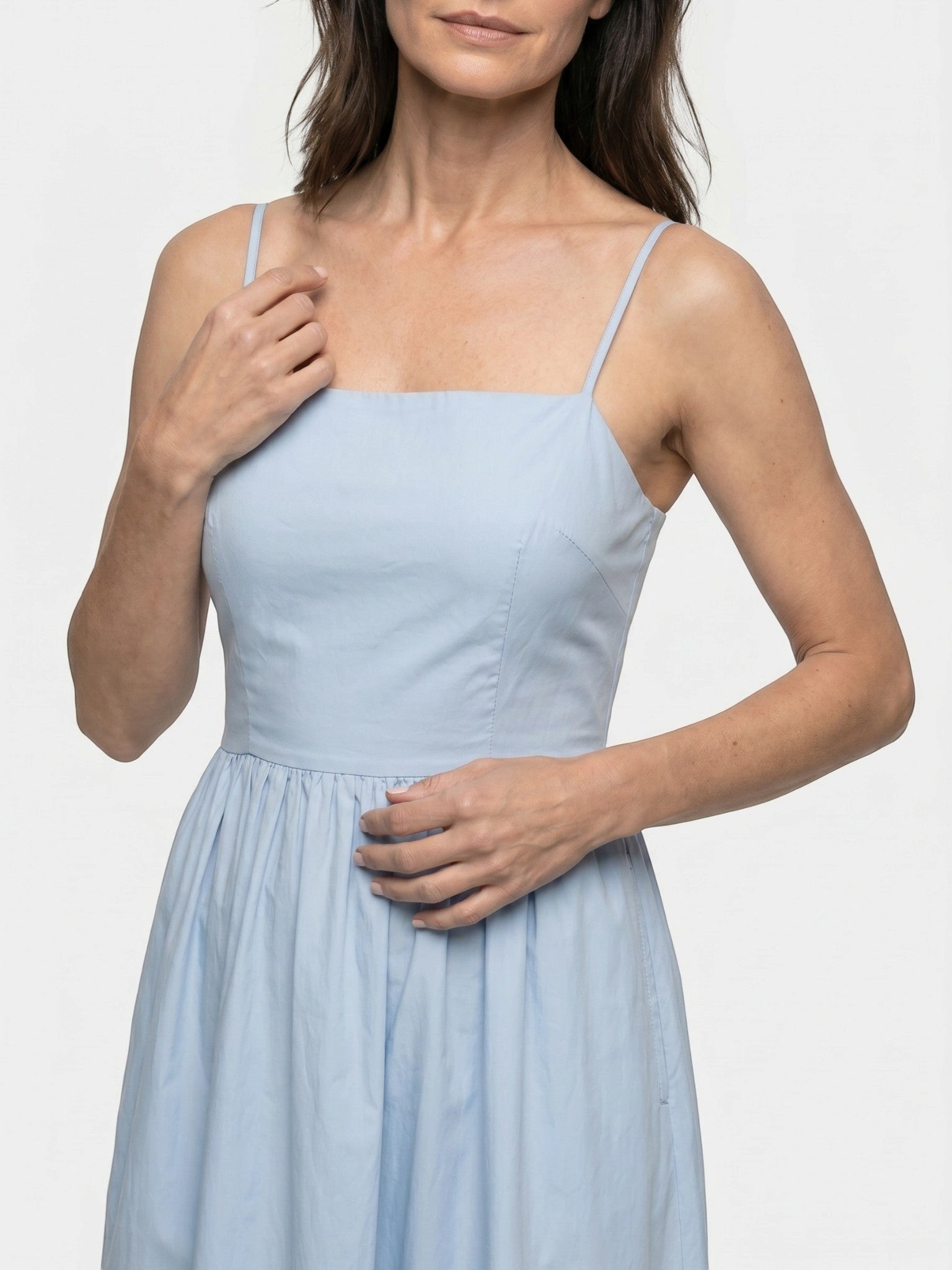 Women's Sleek Maxi Dress | Modern Sleeveless Summer Gown