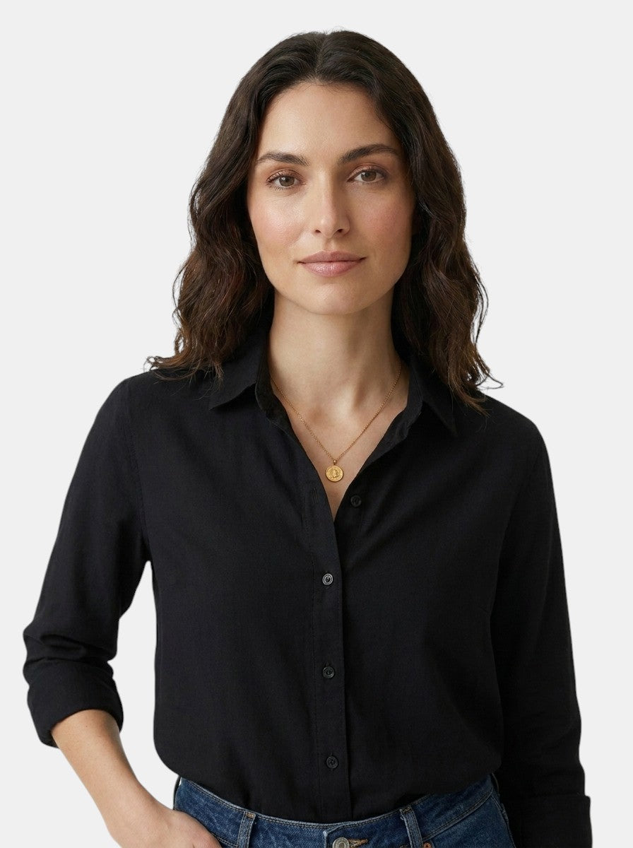 Womens Soft Drape Long Sleeve Blouse | Elegant Relaxed Fit Top for All Seasons 7