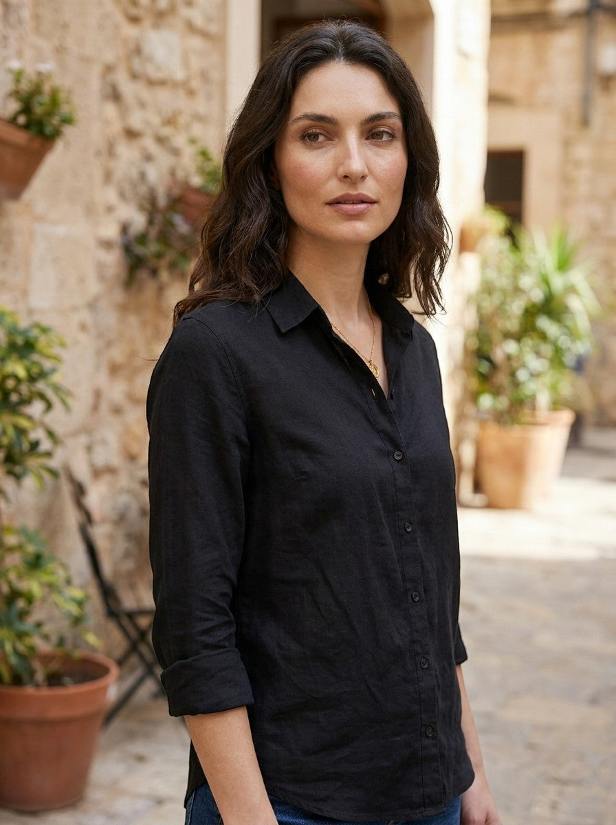 Womens Soft Drape Long Sleeve Blouse | Elegant Relaxed Fit Top for All Seasons 2
