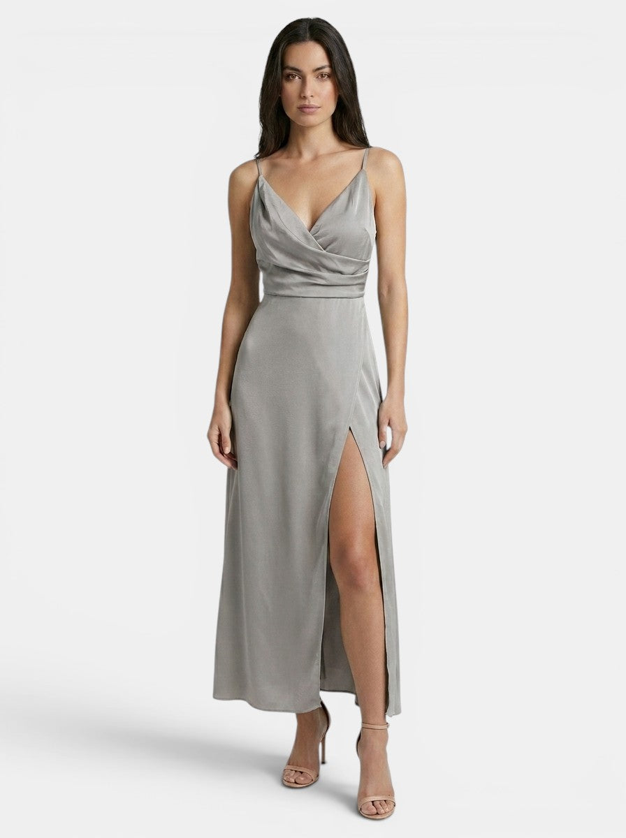 Robe de soirée en tissu doux pour femme | Robe élégante, flatteuse et chic pour mariages et événements formels