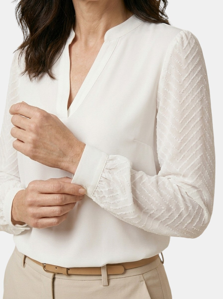 Womens Soft V-Neck Blouse | Flowy Relaxed Fit Casual Top for All Seasons 6