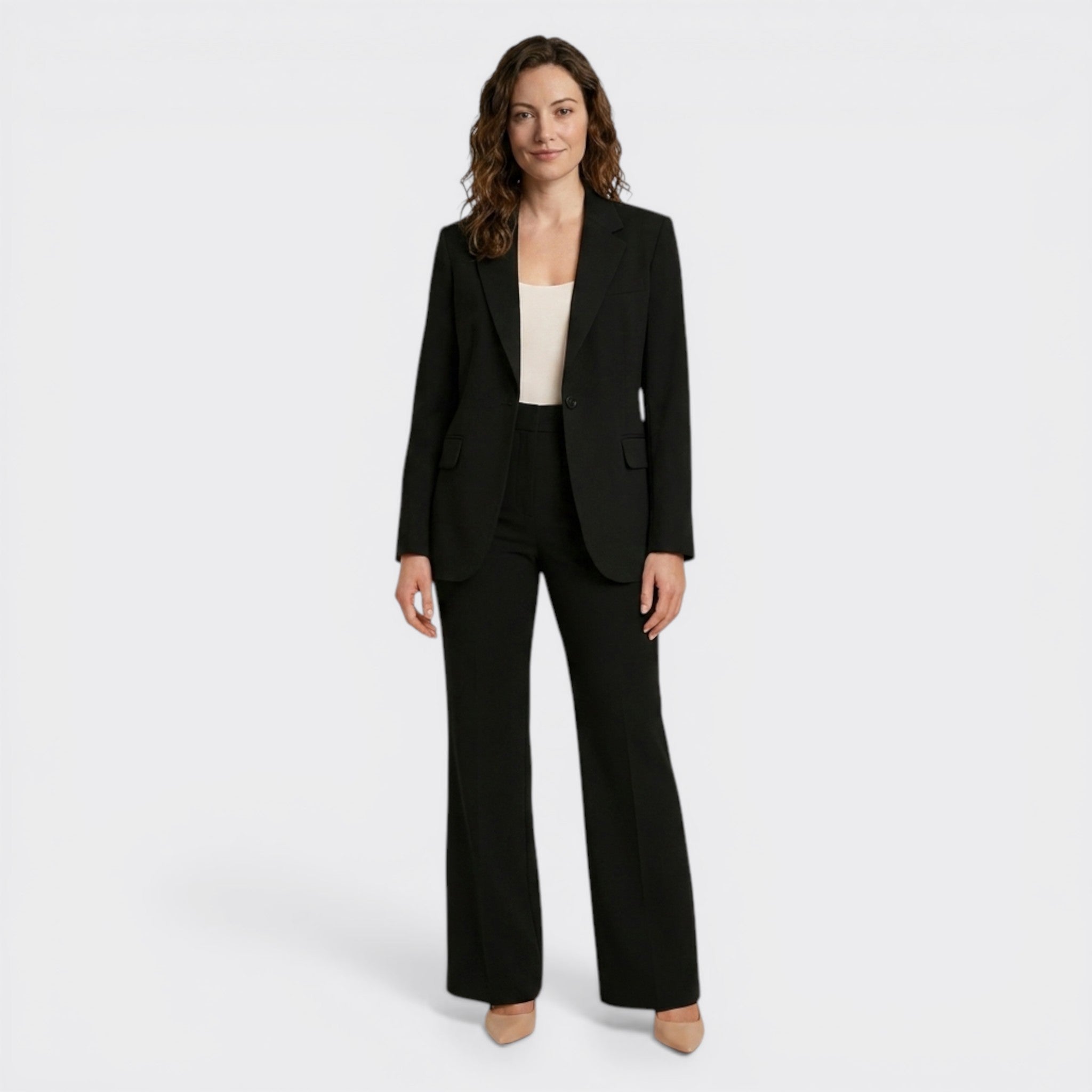 Womens Tailored Suit Set | Elegant Blazer and Trousers | Versatile All-Season Business Attire 3