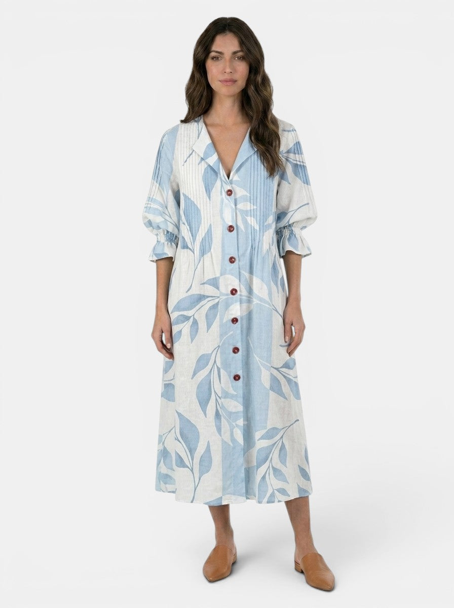 Robe maxi en coton éclatante pour femme | Élégante tenue bohème d'été