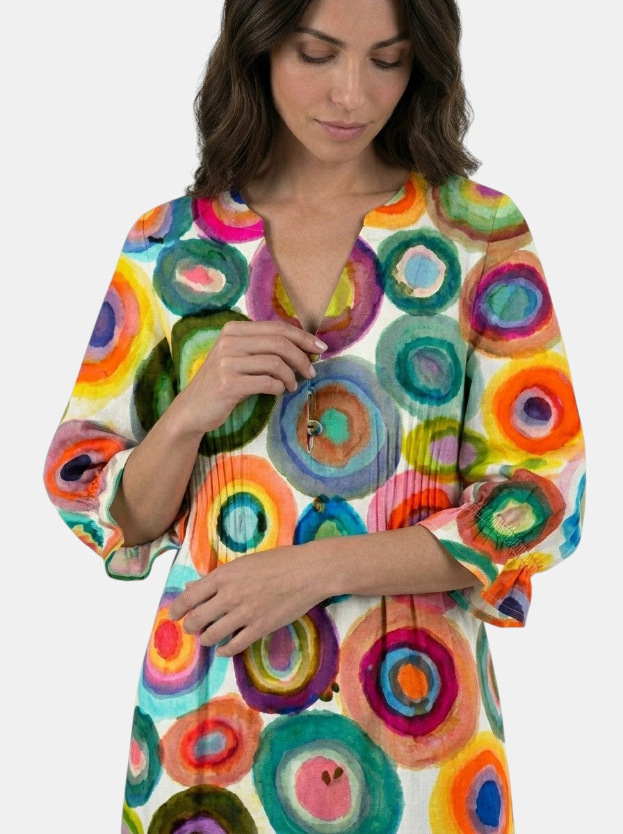 Robe maxi en coton éclatante pour femme | Élégante tenue bohème d'été