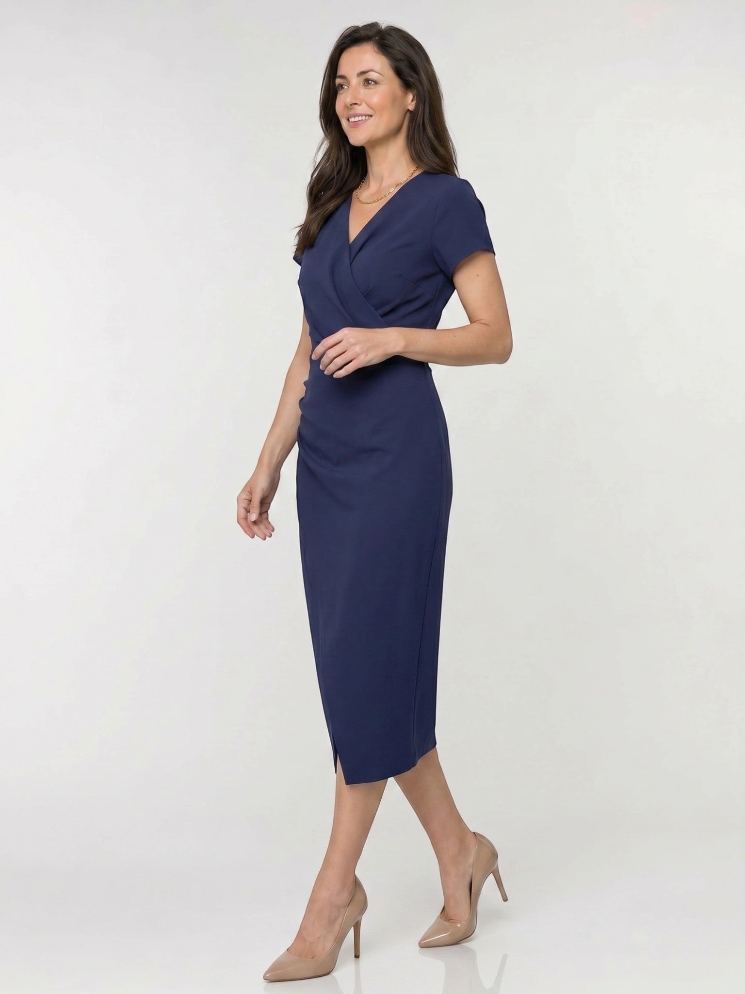 Abito Maxi Estivo Vivace da Donna | Elegante Stile Avvolgente Fluttuante con Spacco Laterale